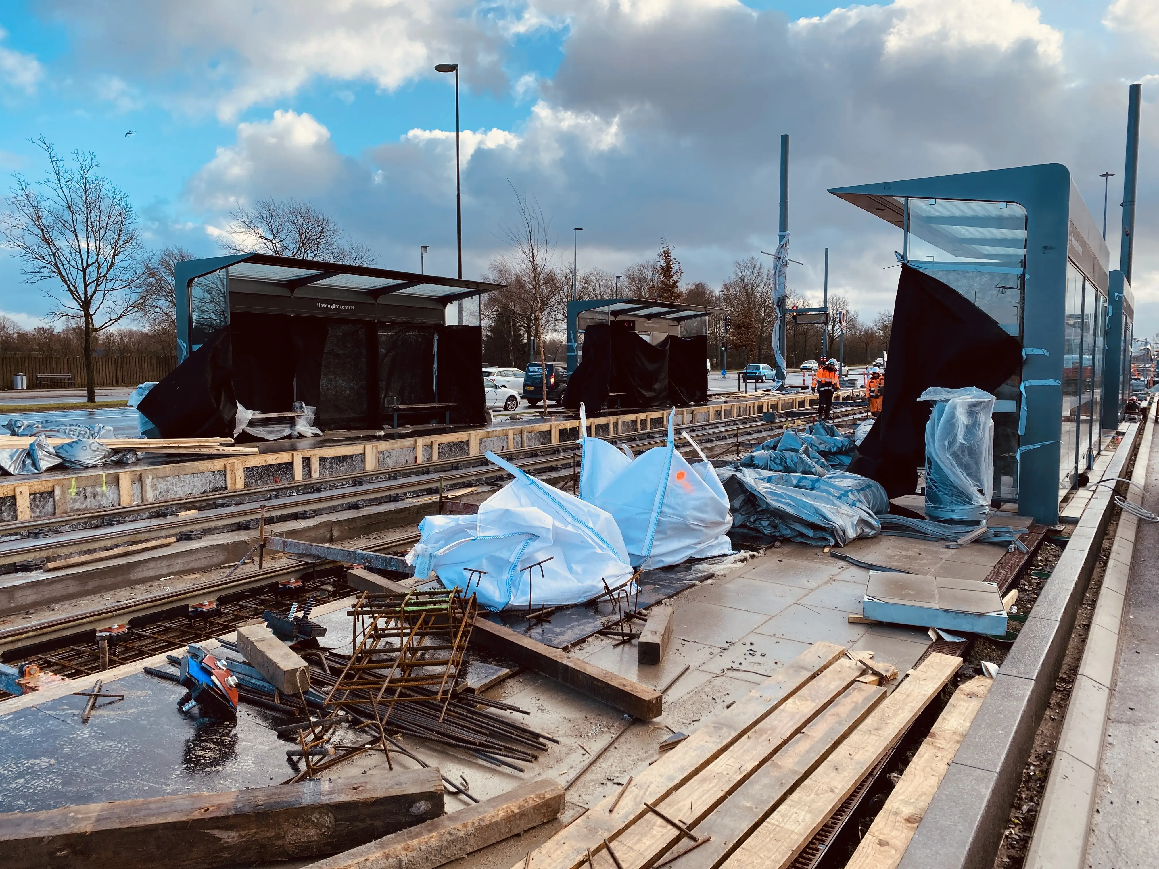 Billede af Rosengårdcentret Letbanestation.