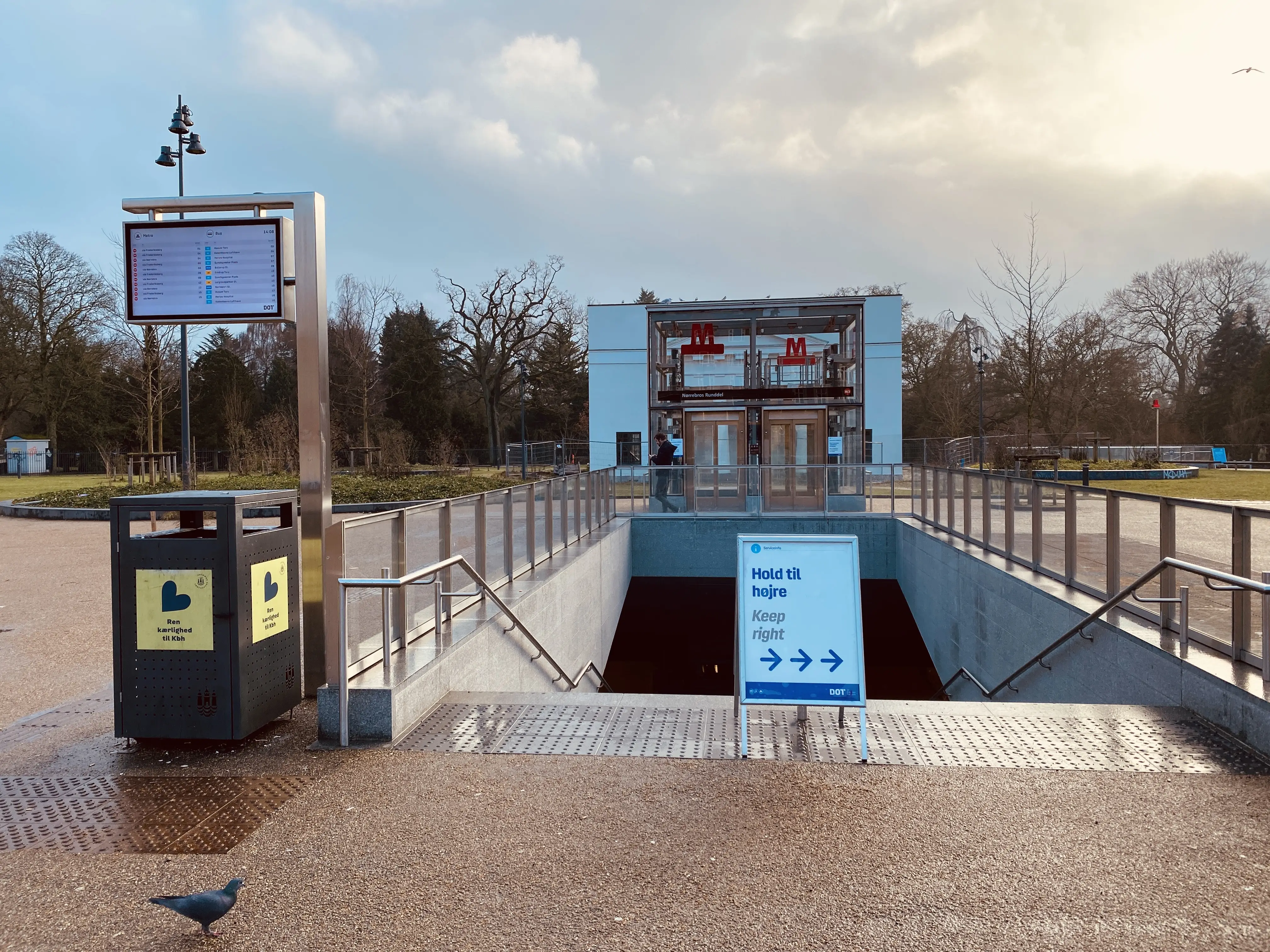 Billede af Nørrebros Runddel Metrostation. Billede af Nørrebros Runddel Metrostation.