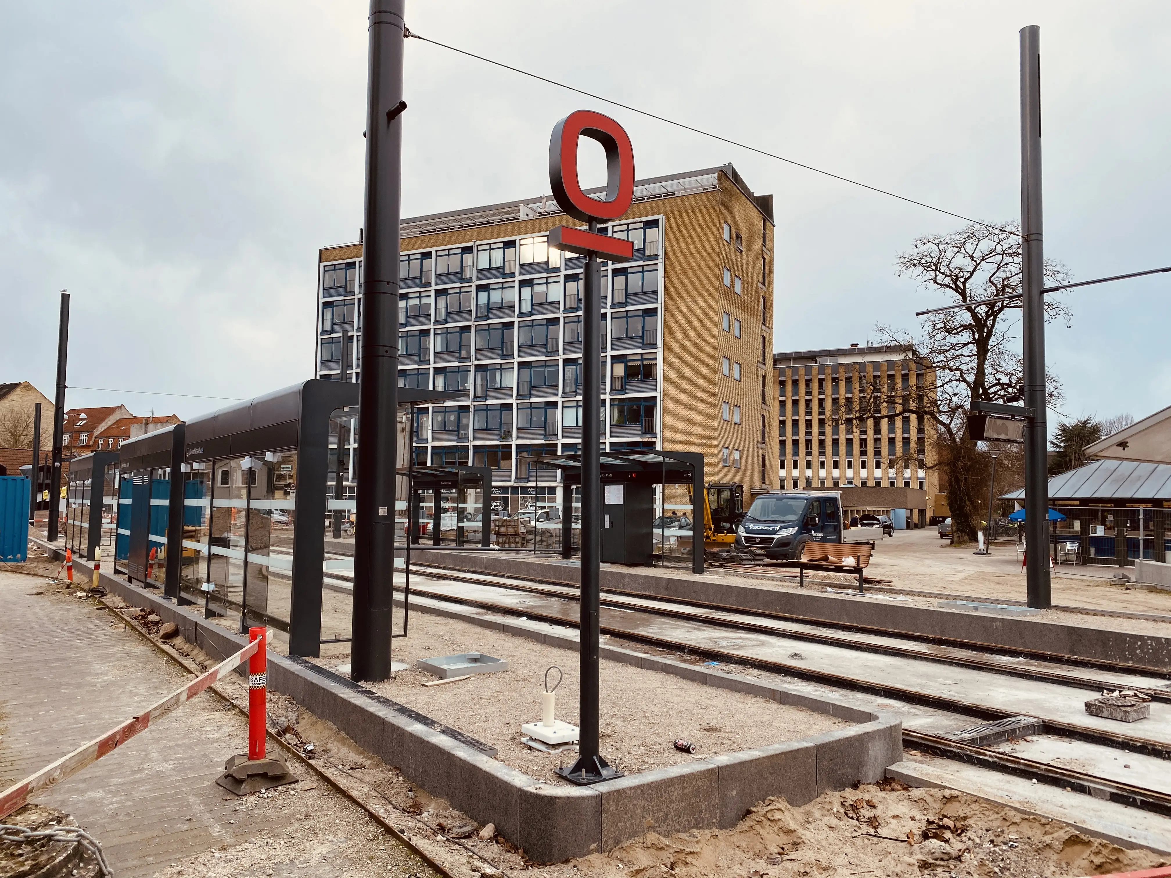 Billede af Benedikts Plads Letbanestation. Billede af Benedikts Plads Letbanestation.