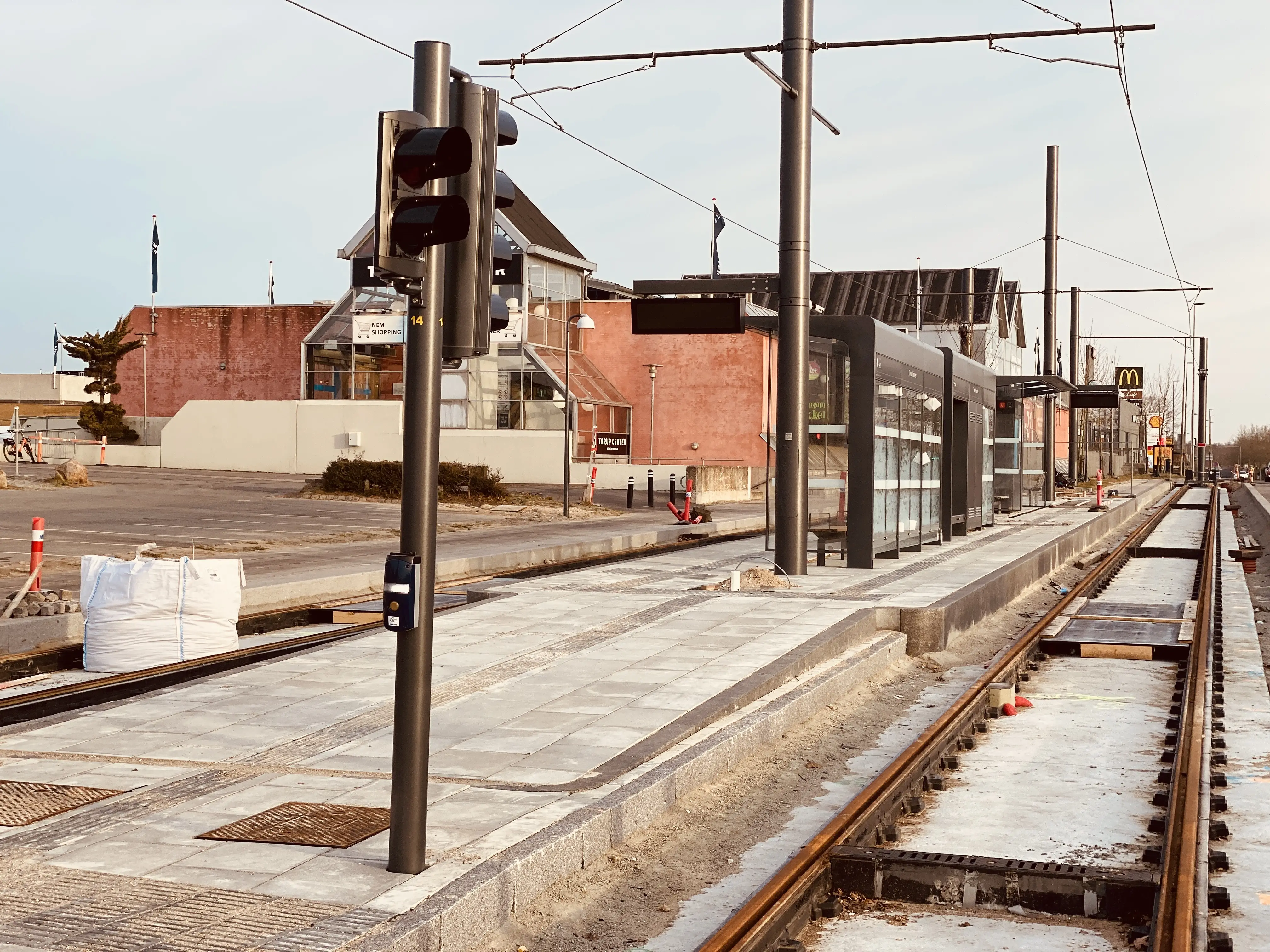 Billede af Tarup Center Letbanestation.