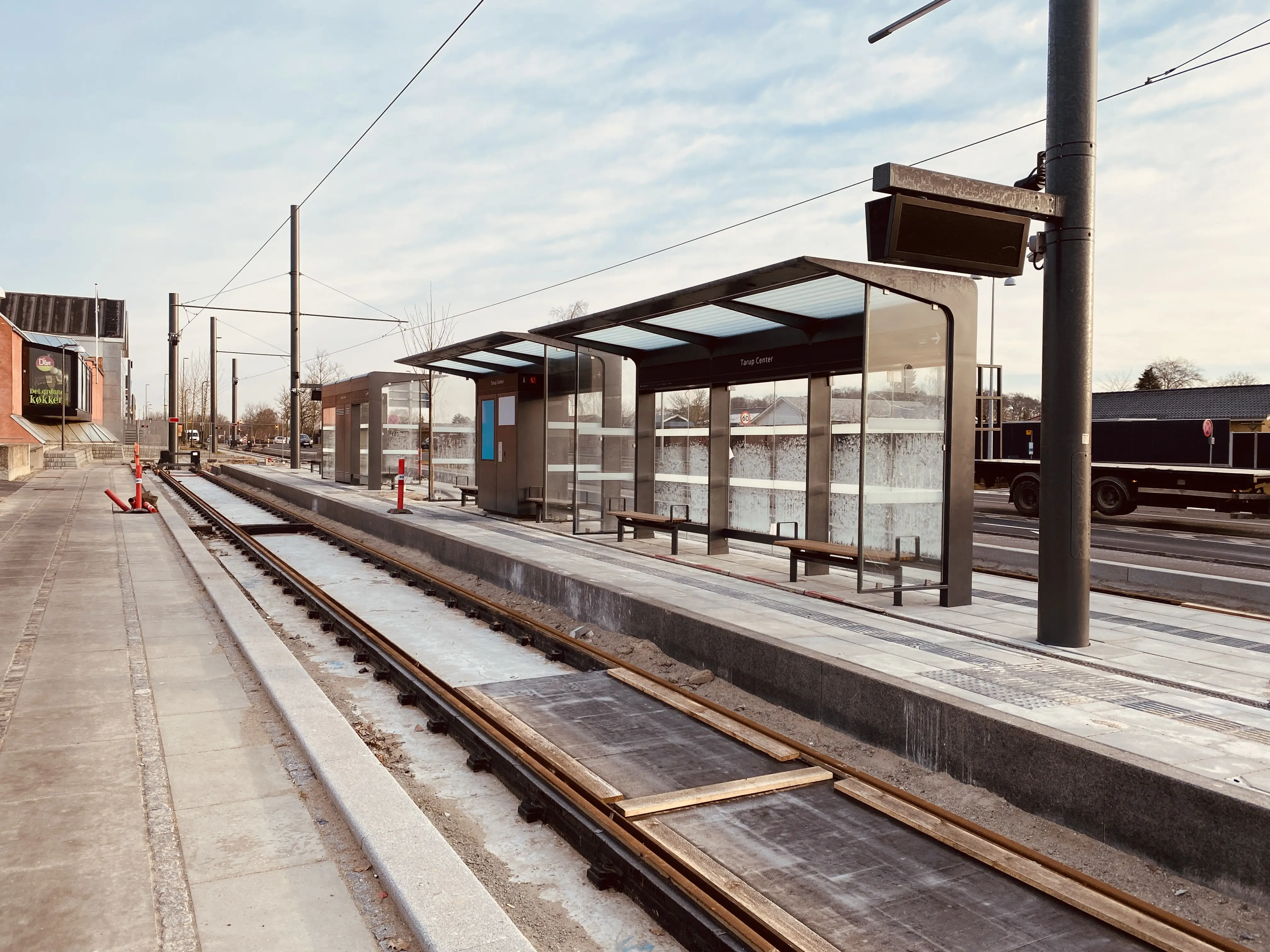 Billede af Tarup Center Letbanestation.