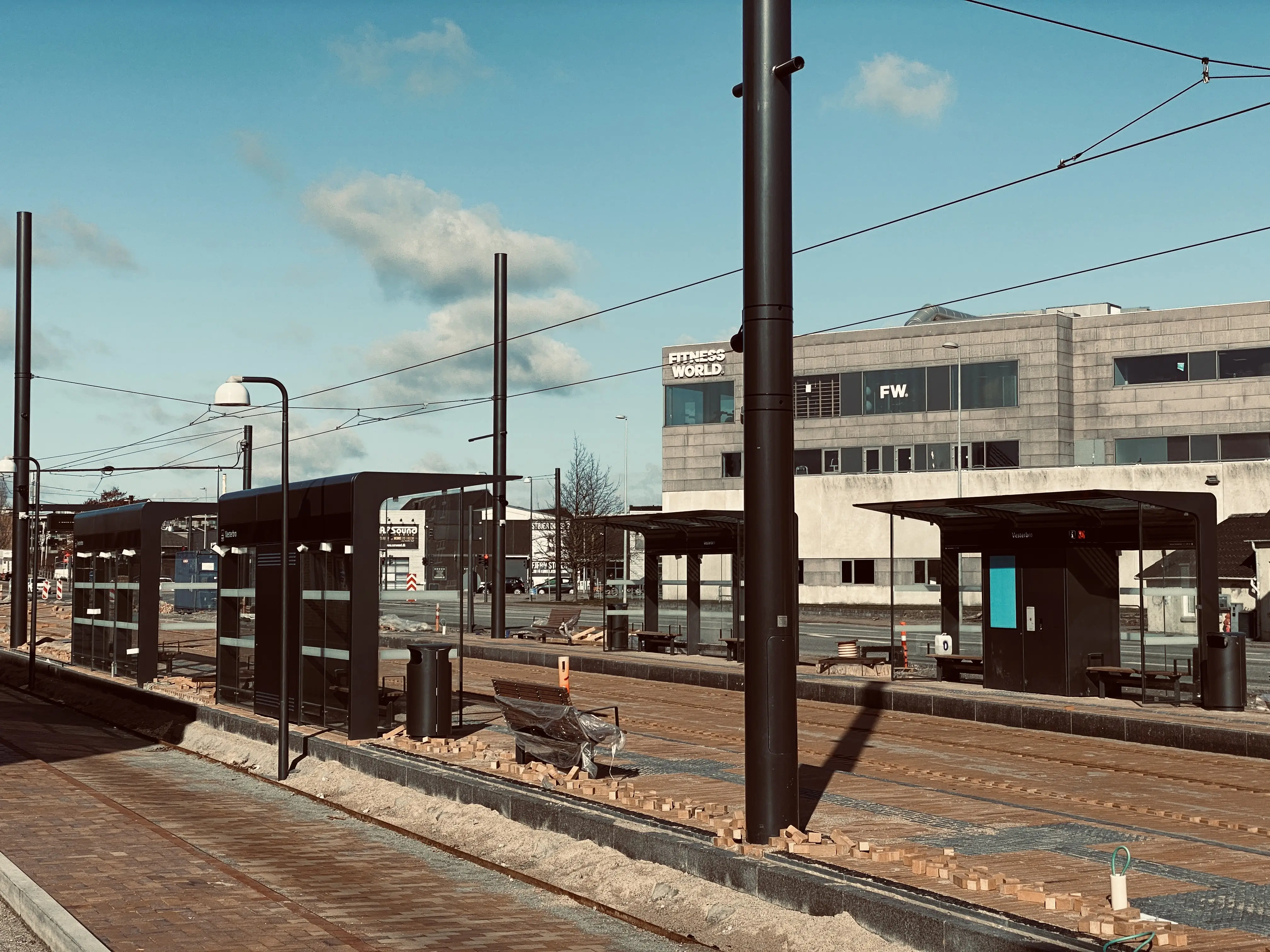 Billede af Vesterbro Letbanestation.