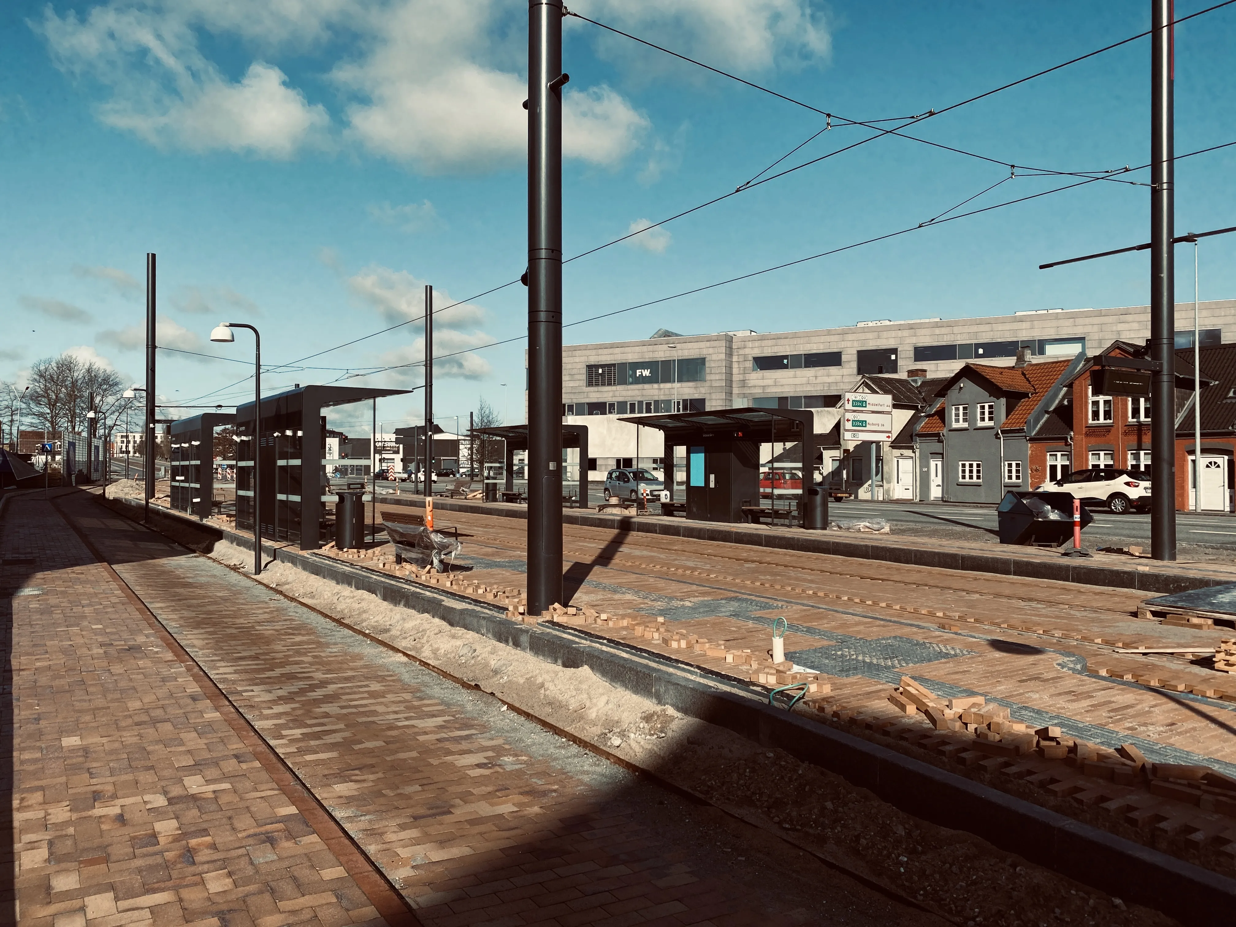 Billede af Vesterbro Letbanestation.