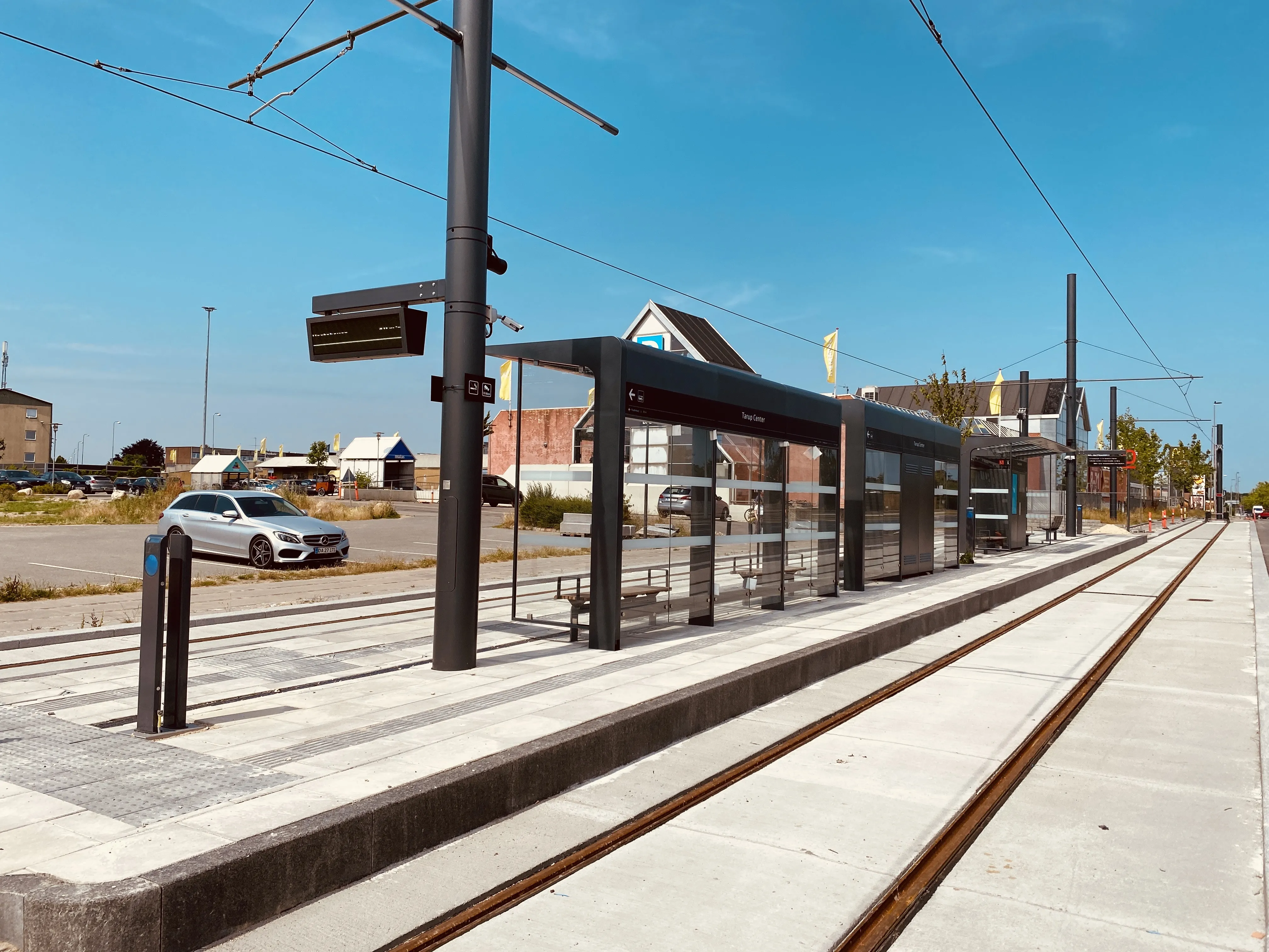 Billede af Tarup Center Letbanestation.