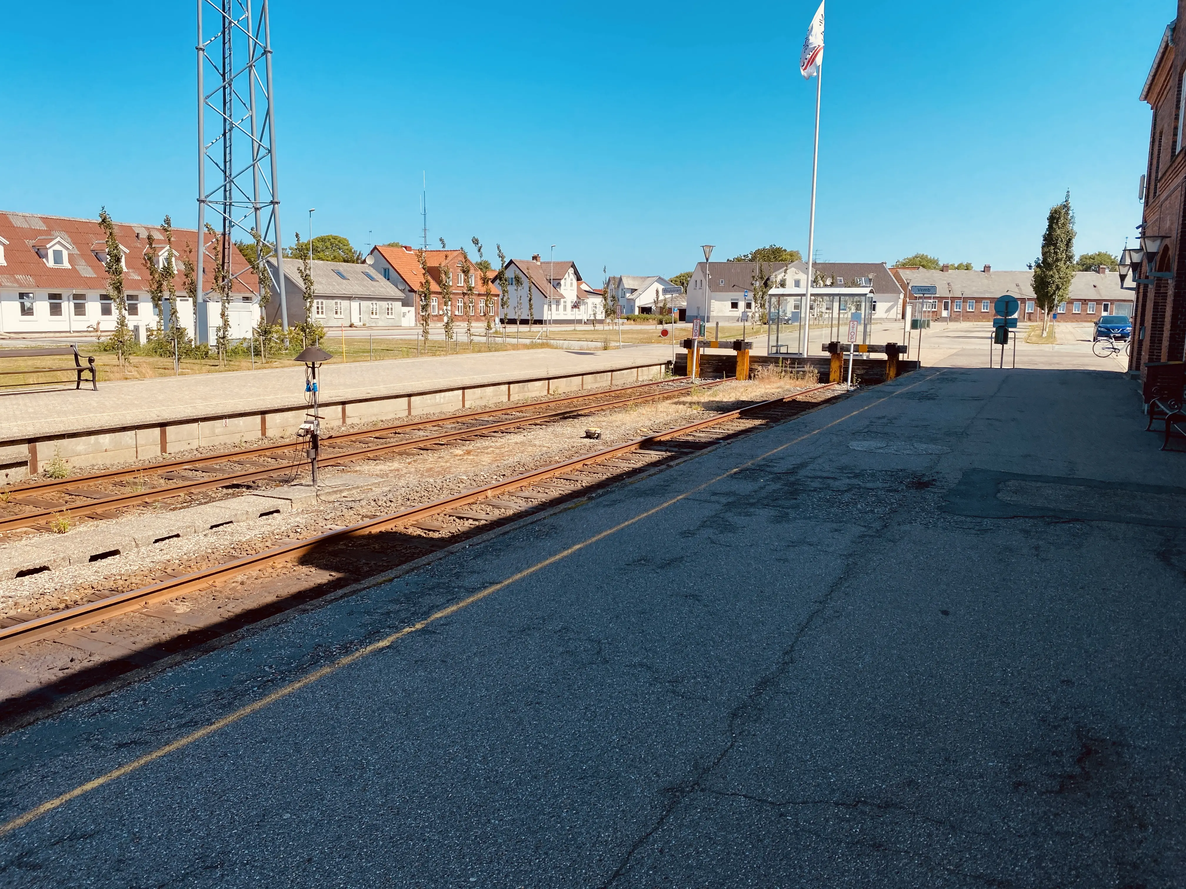 Billede af Lemvig Stations sporareal. Billede af Lemvig Stations sporareal.