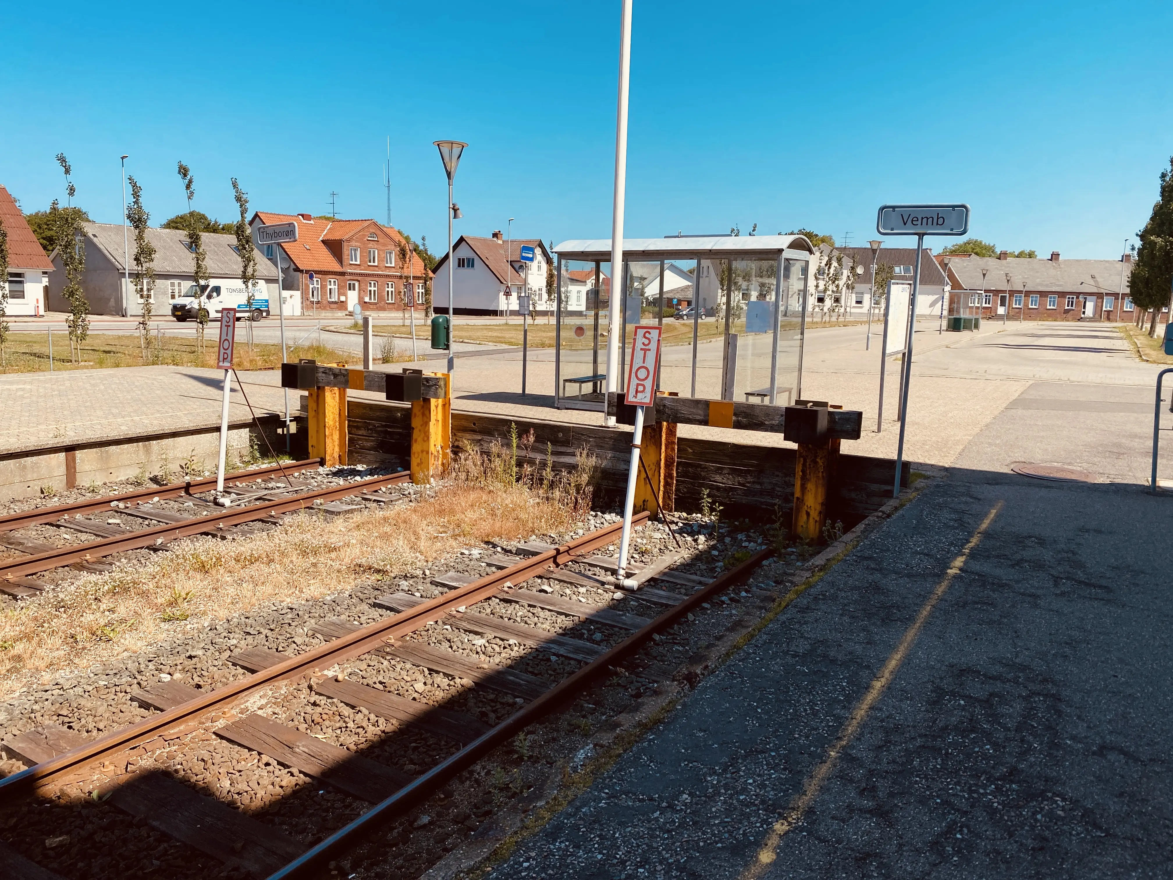 Billede af Lemvig Stations sporareal. Billede af Lemvig Stations sporareal.