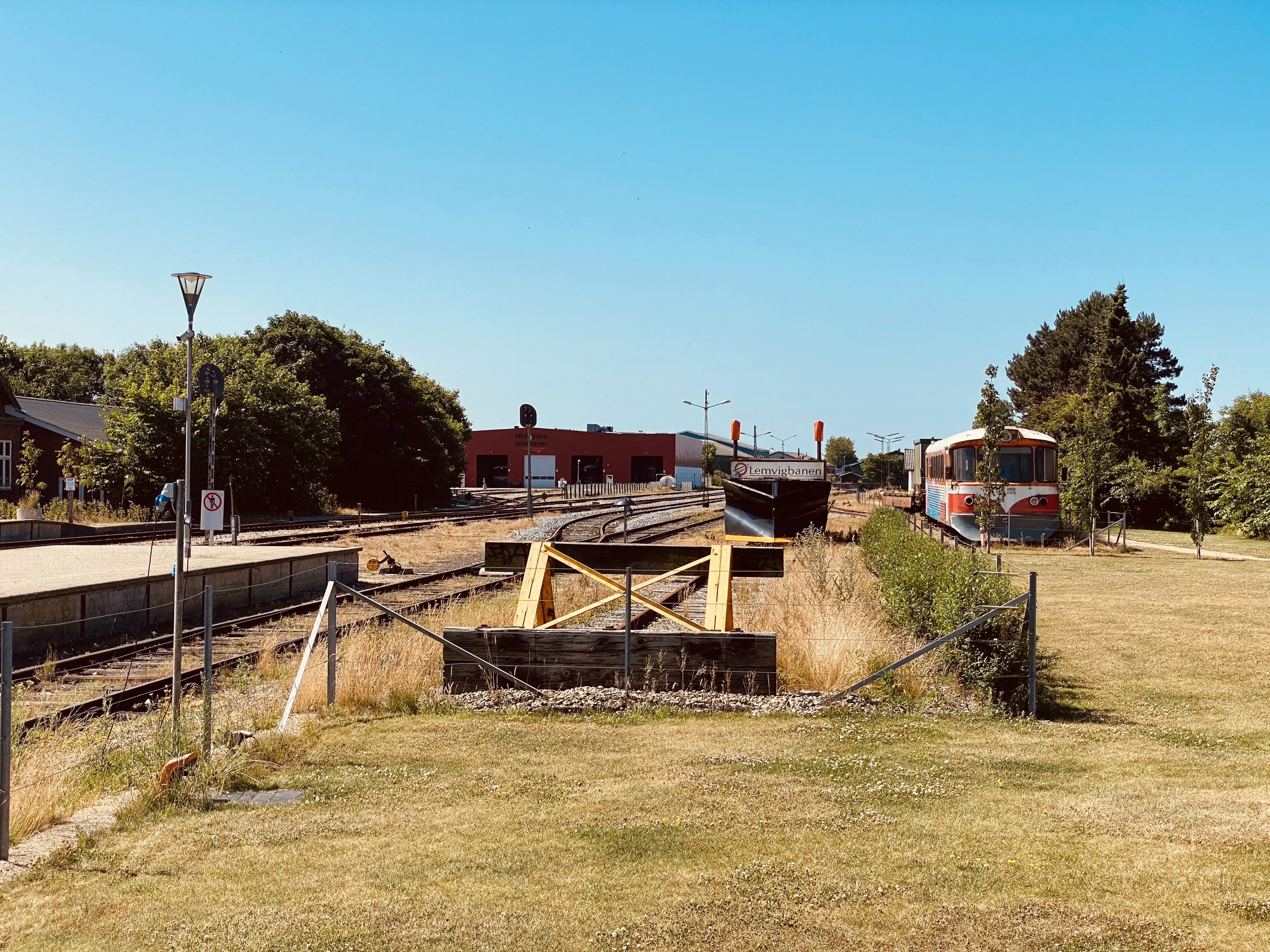 Billede af Lemvig Stations sporareal. Billede af Lemvig Stations sporareal.