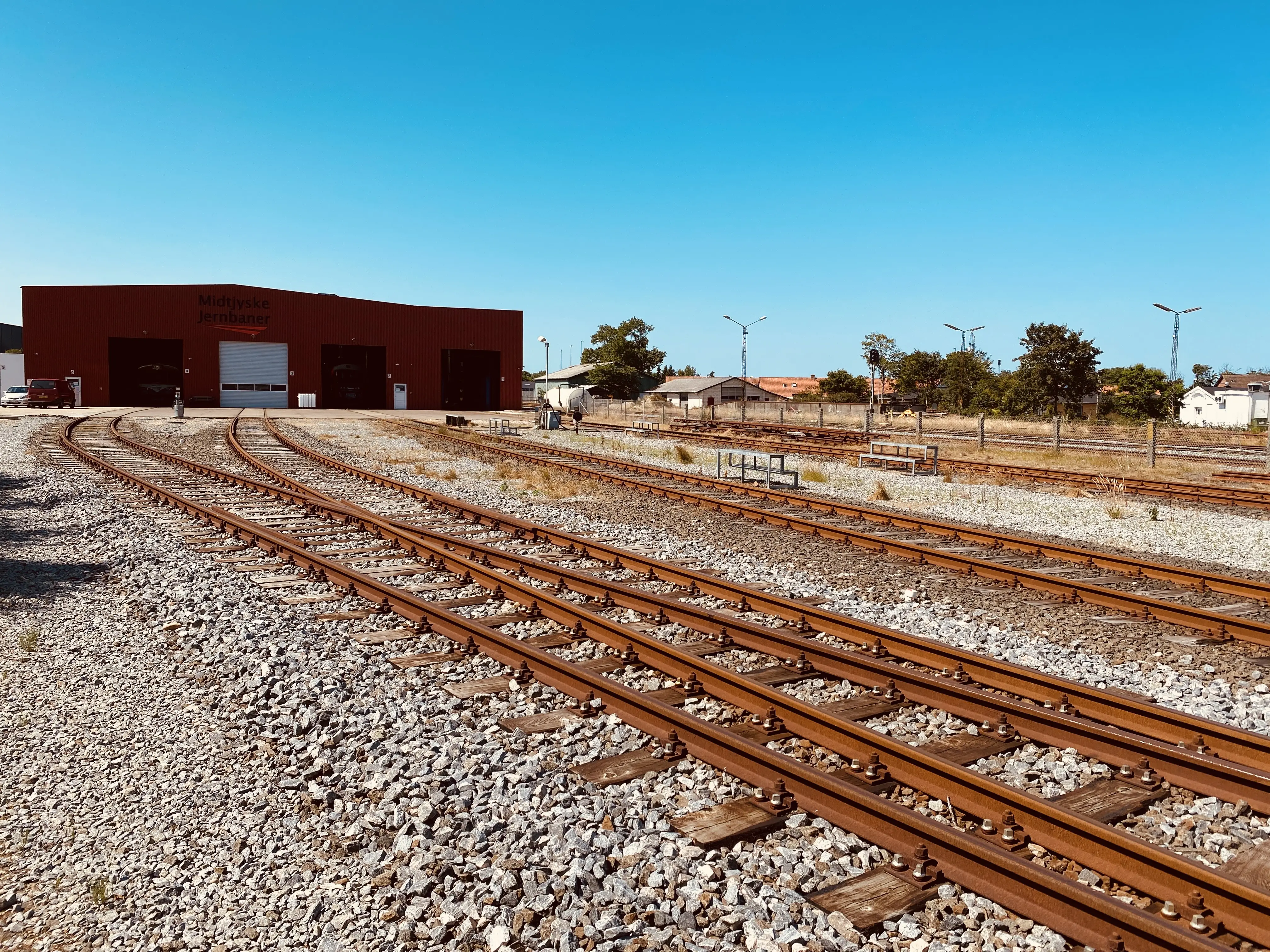 Billede af Lemvig Stations remise. Billede af Lemvig Stations remise.