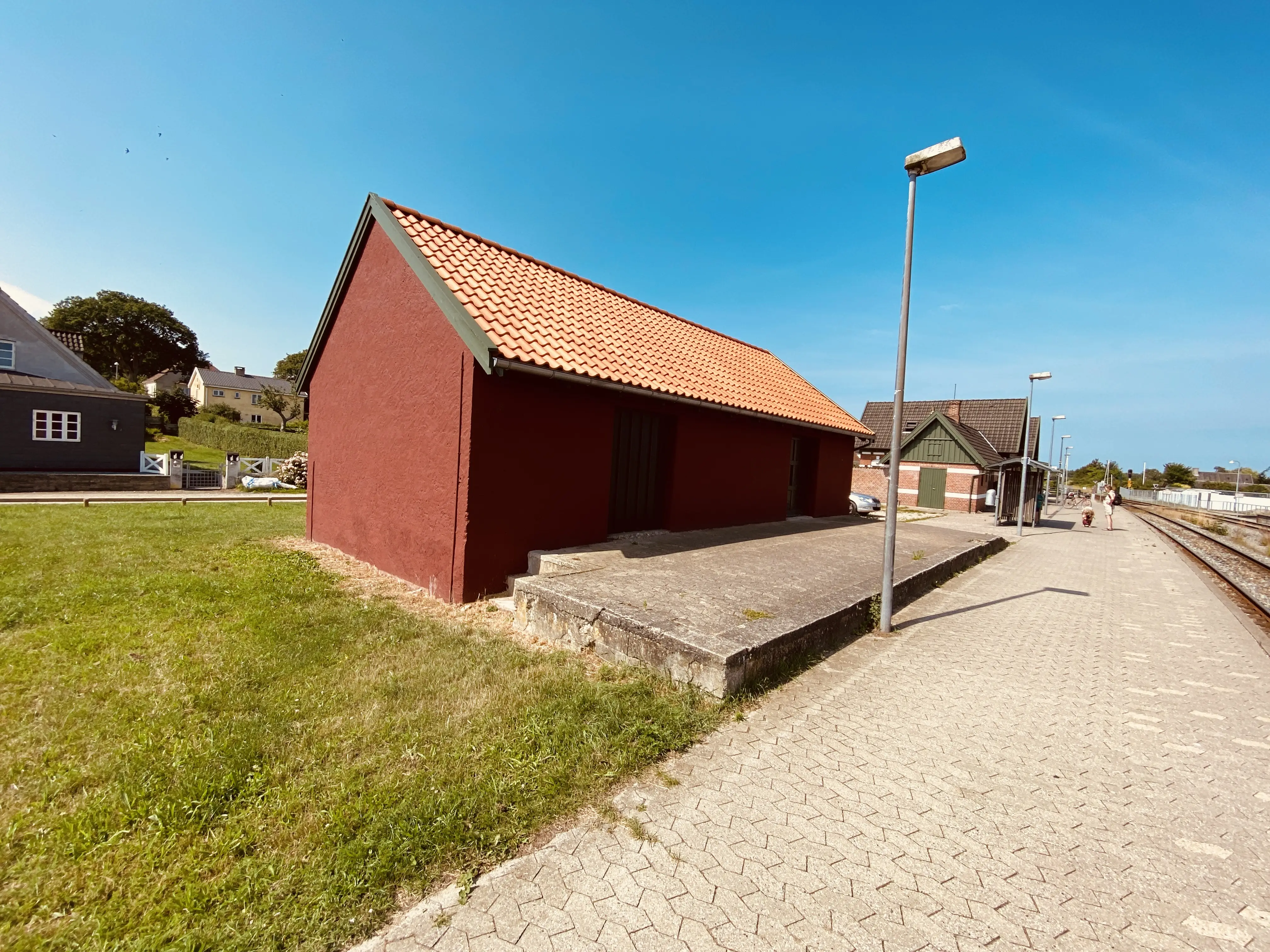 Billede af Ølsted Stations varehus.