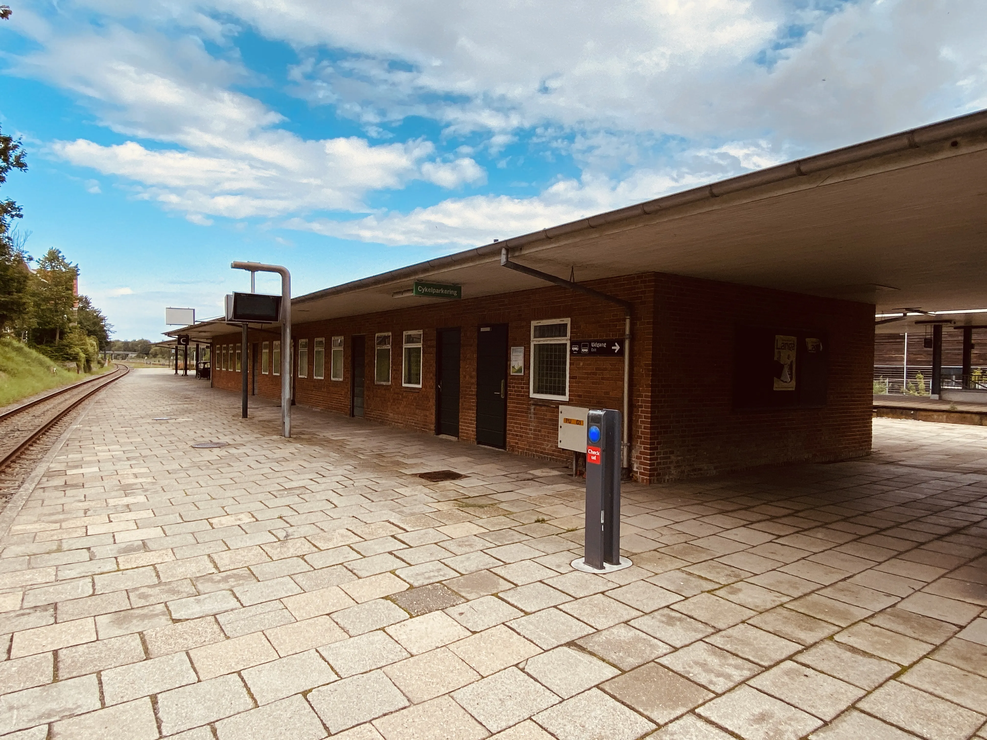 Billede af annex/opholdsbygning på Langå Station.