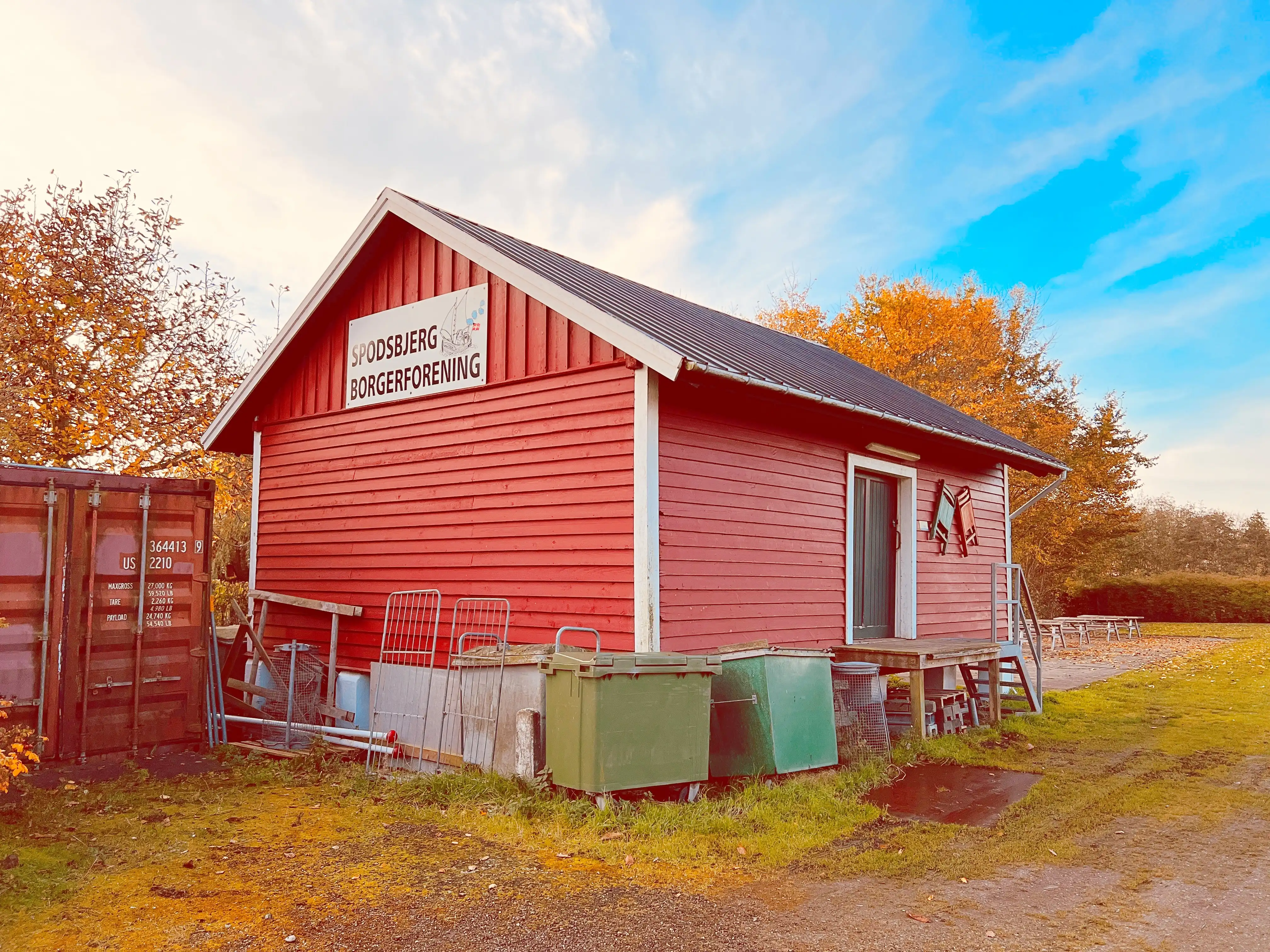 Billede af Spodsbjerg Stations varehus. Billede af Spodsbjerg Stations varehus.