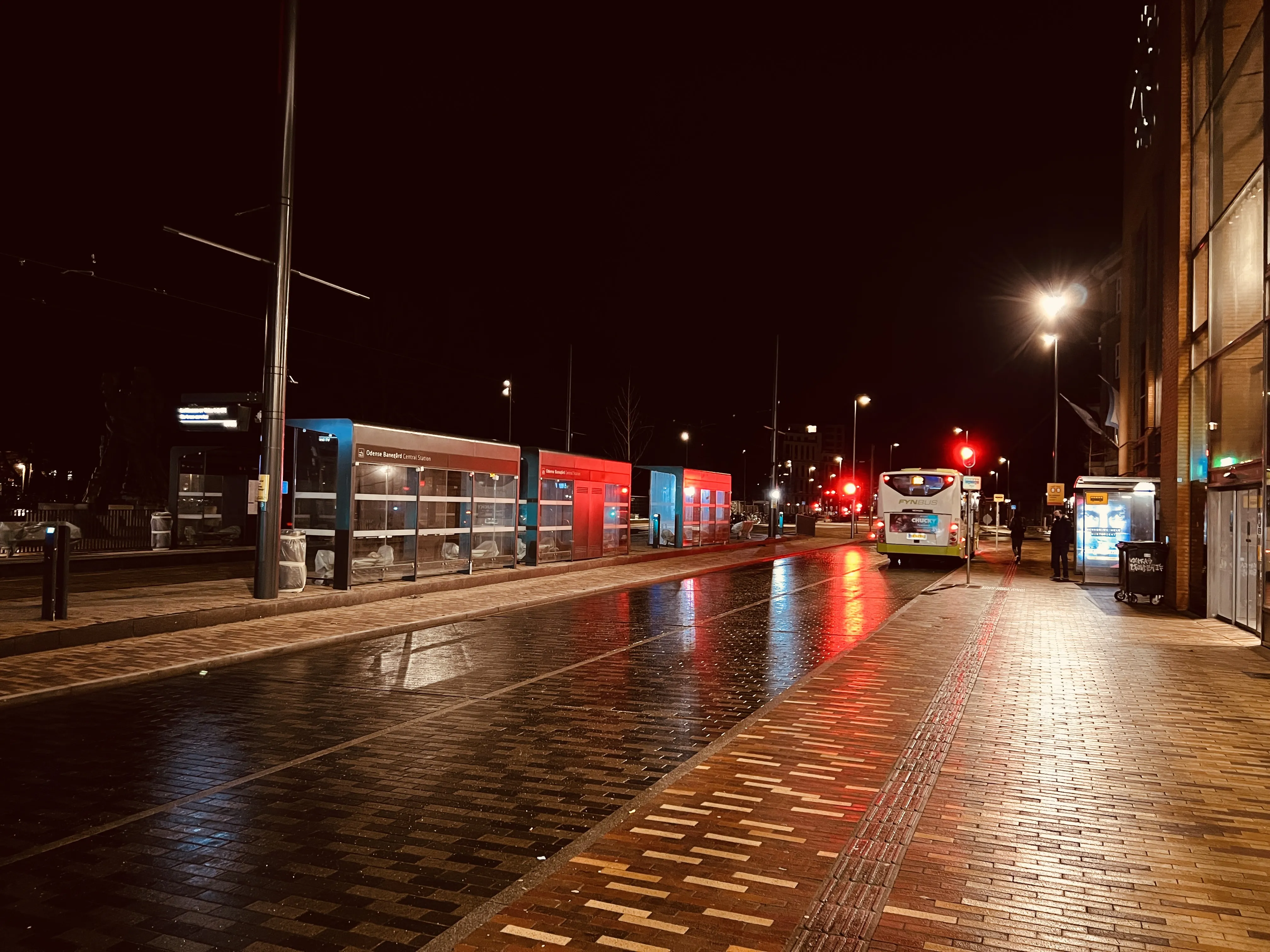 Billede af Odense Banegård Letbanestation.