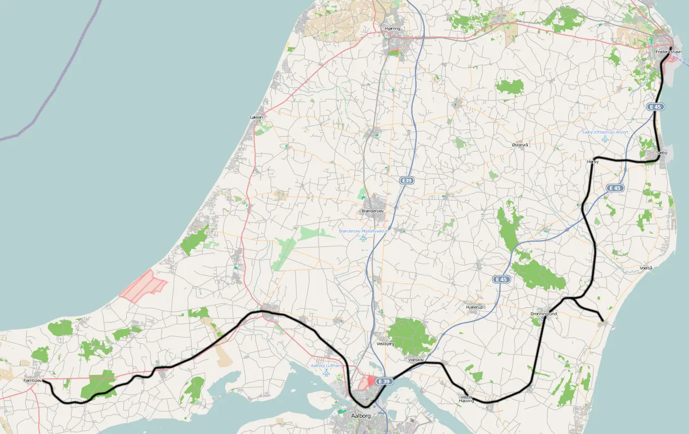 Banekort fra Asaa-Ørsø (AsØr). Banekort fra Asaa-Ørsø (AsØr).