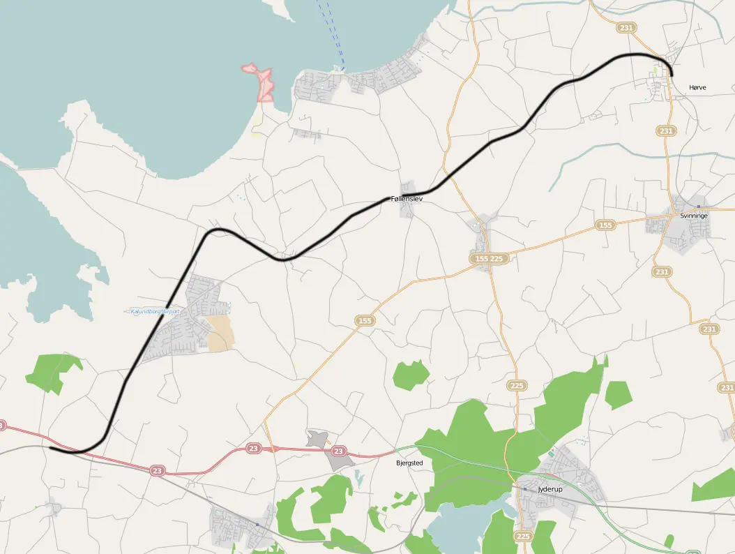 Banekort fra Hørve-Værslev Jernbane (HVJ). Banekort fra Hørve-Værslev Jernbane (HVJ).