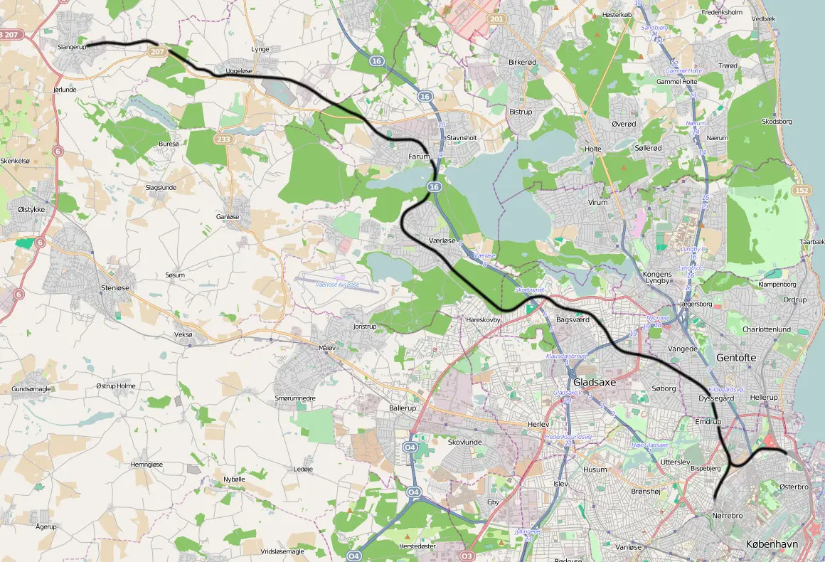 Banekort fra Slangerupbanen (KSB). Banekort fra Slangerupbanen (KSB).