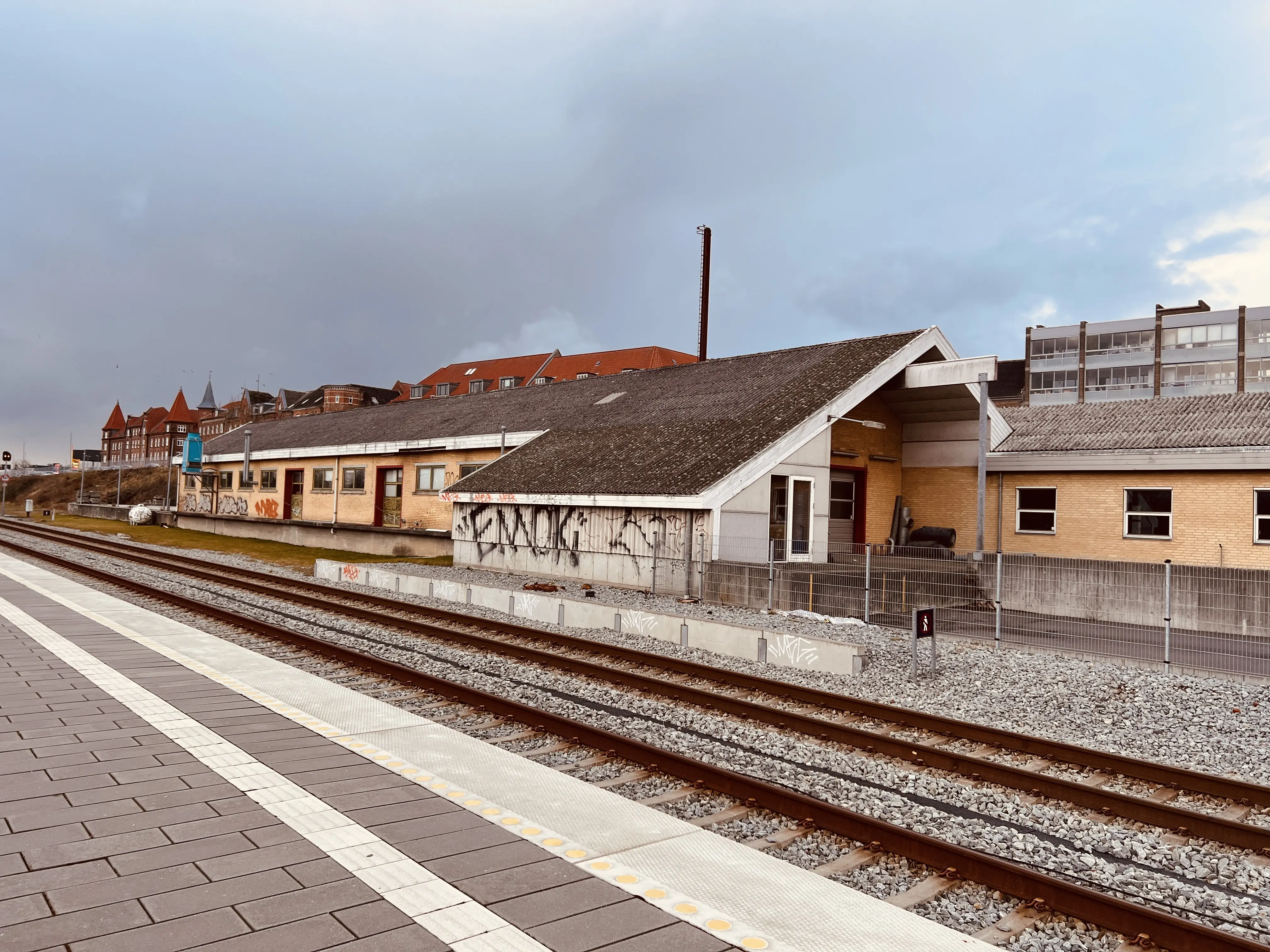 Billede af Randers Stations varehus. Billede af Randers Stations varehus.