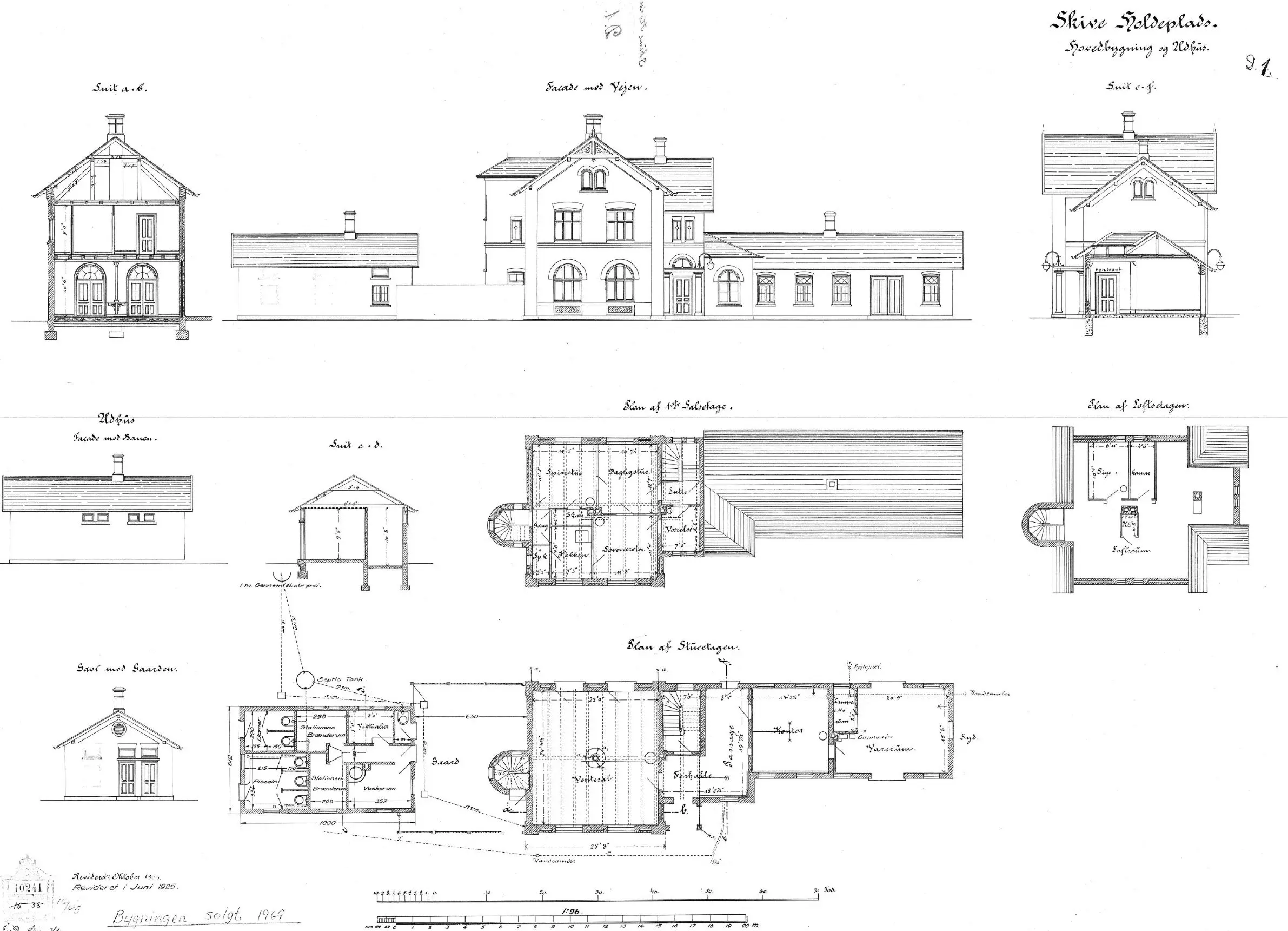 Tegning af Skive Nord Holdeplads. Tegning af Skive Nord Holdeplads.