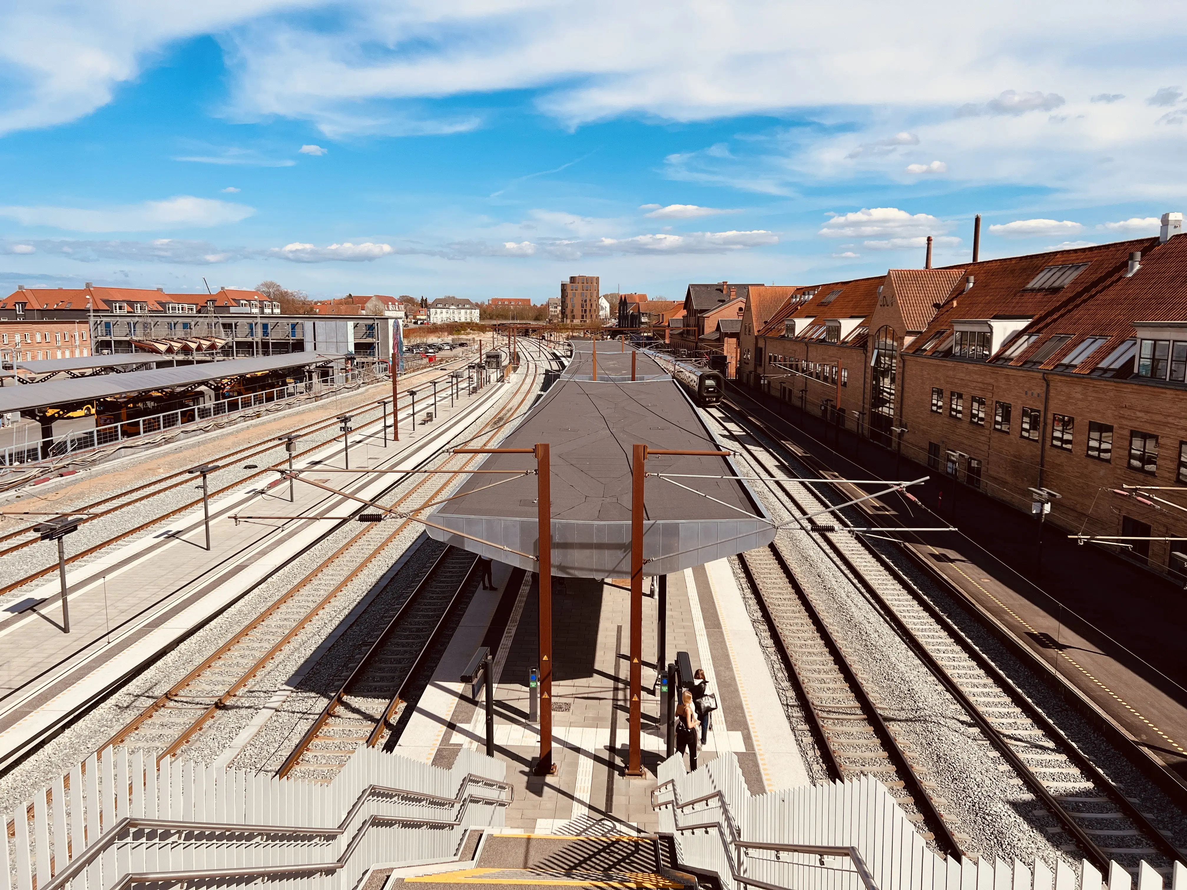 Billede af Slagelse Stations ind og udkørsel.