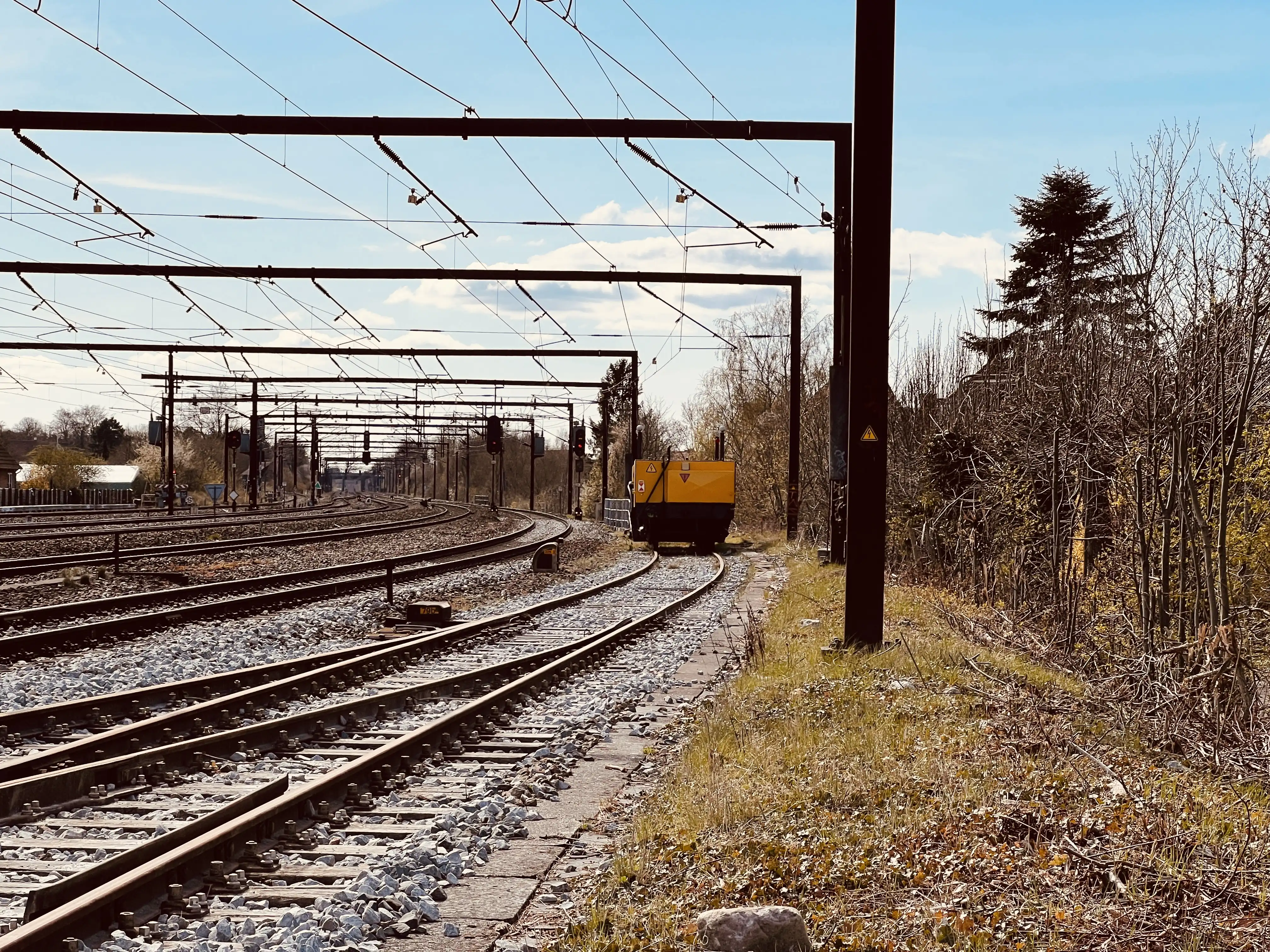 Billede af Roskilde Stations sporareal.