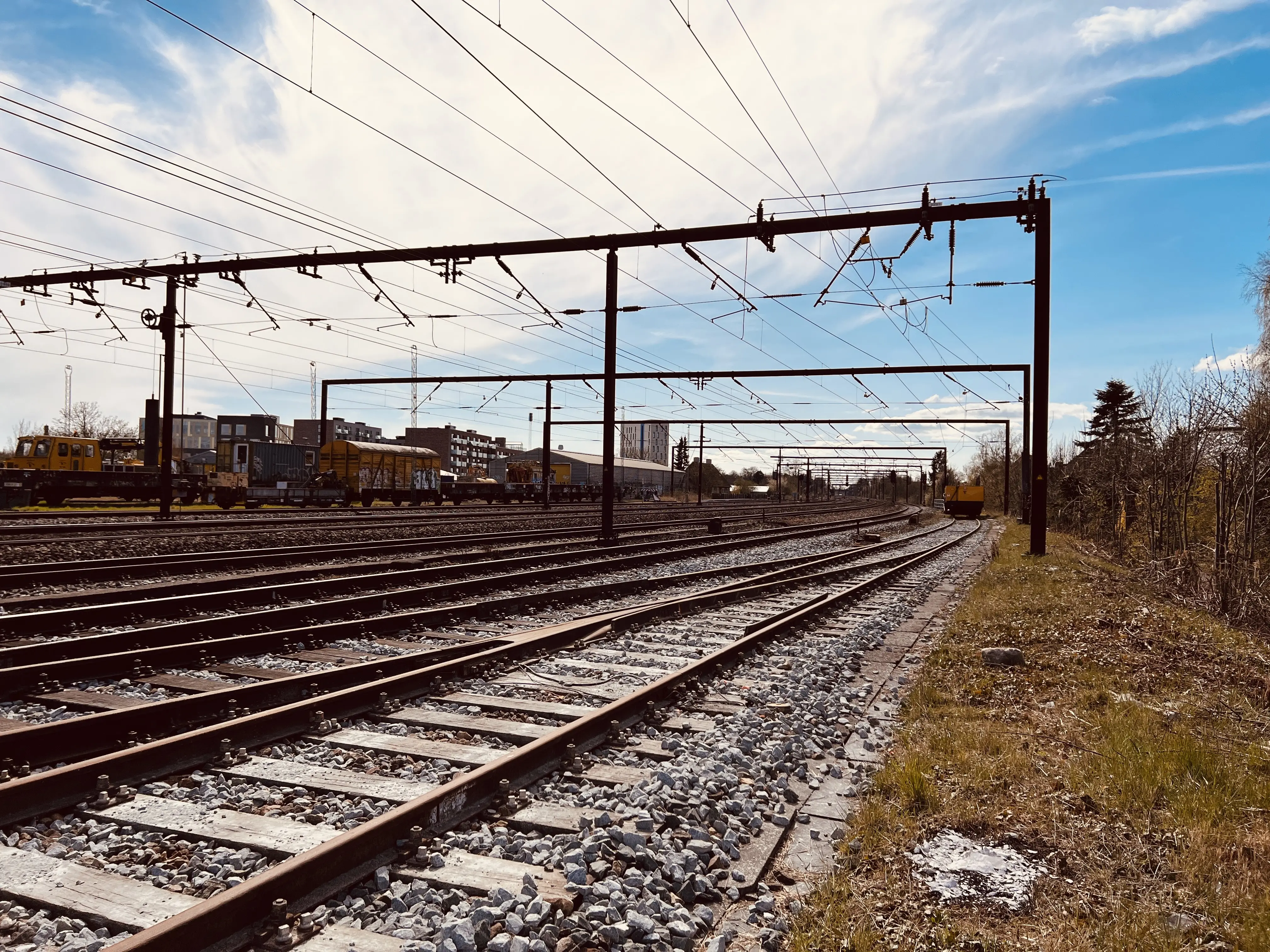 Billede af Roskilde Stations sporareal.
