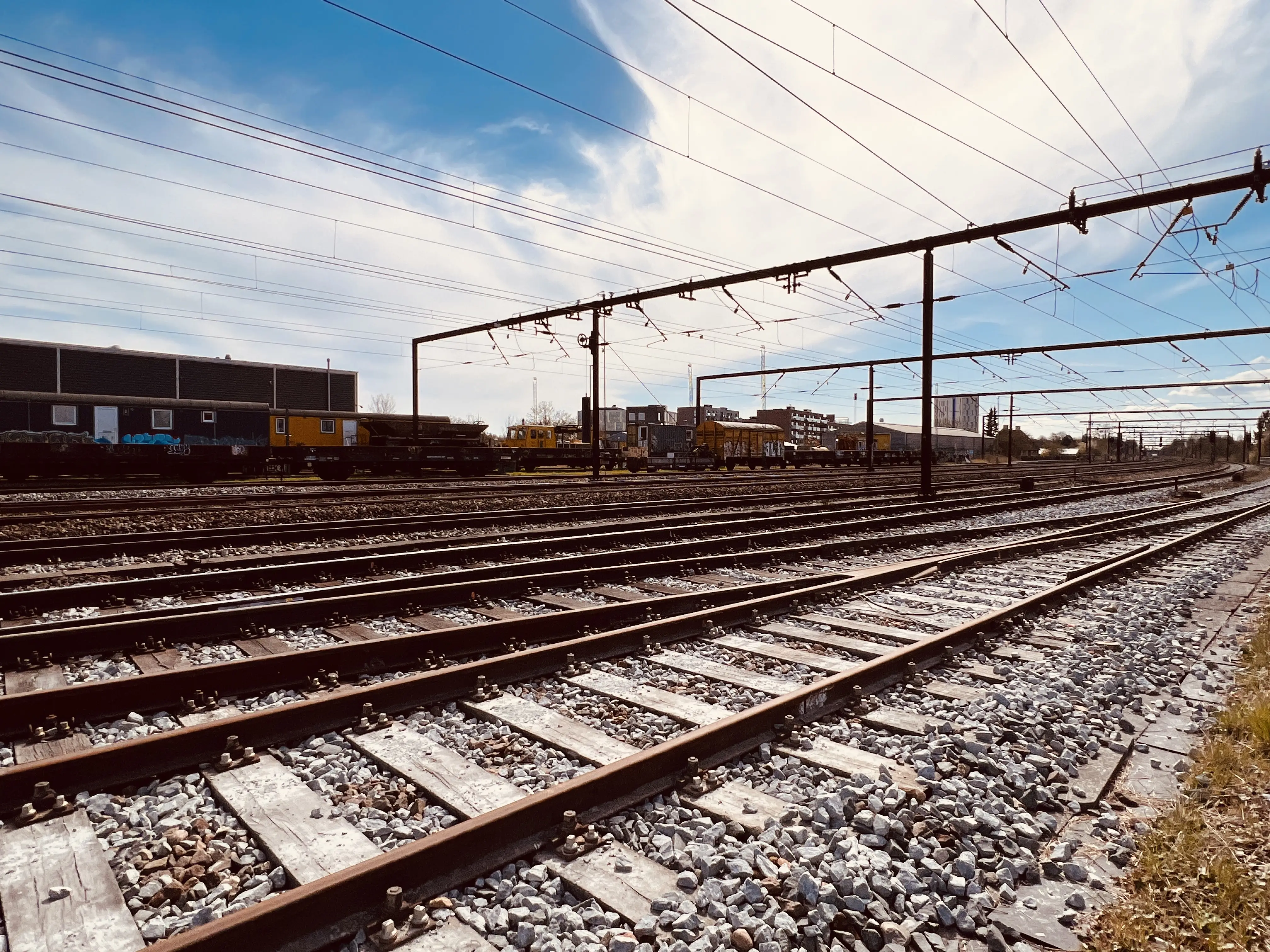 Billede af Roskilde Stations sporareal.