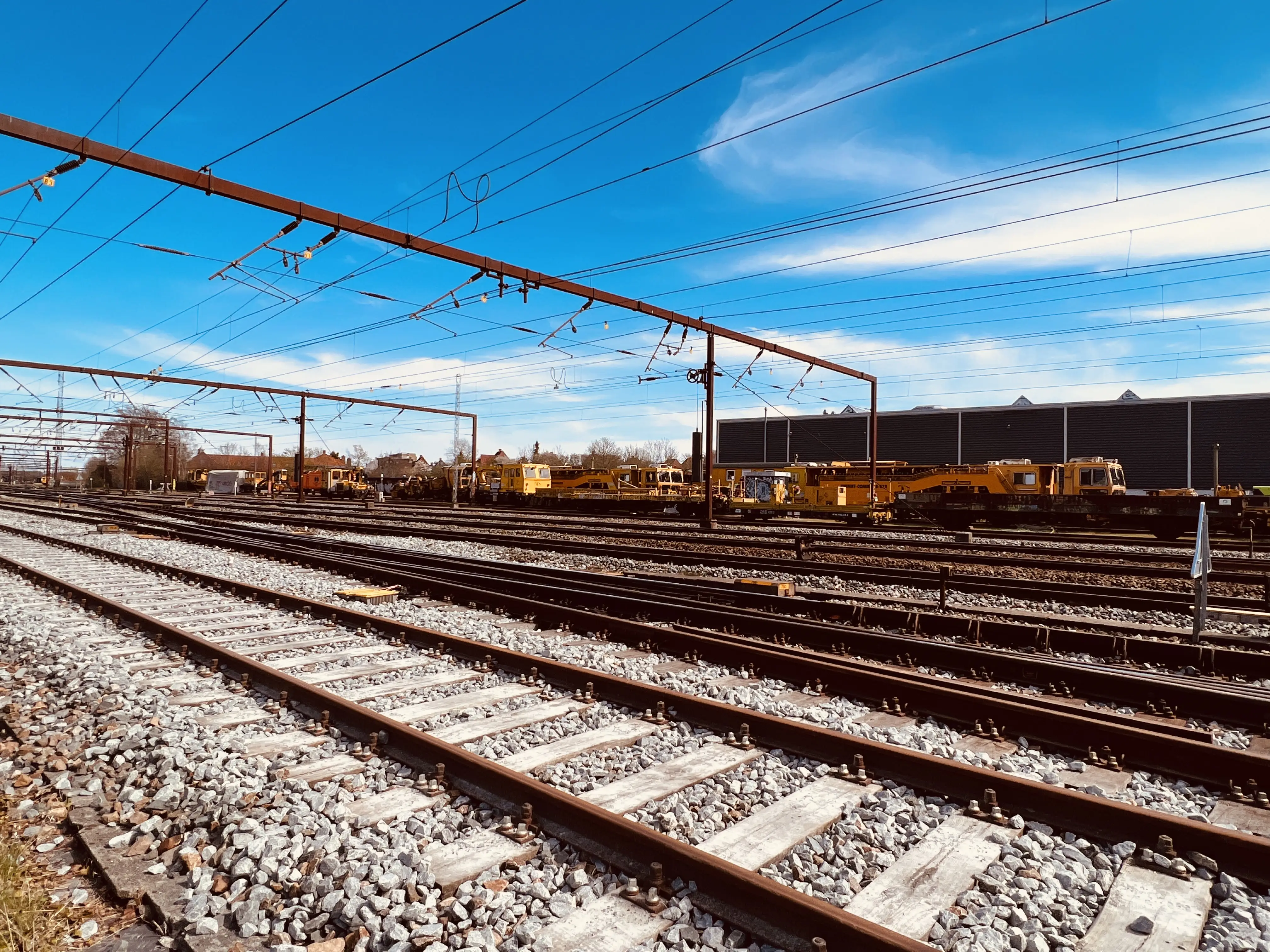Billede af Roskilde Stations sporareal.
