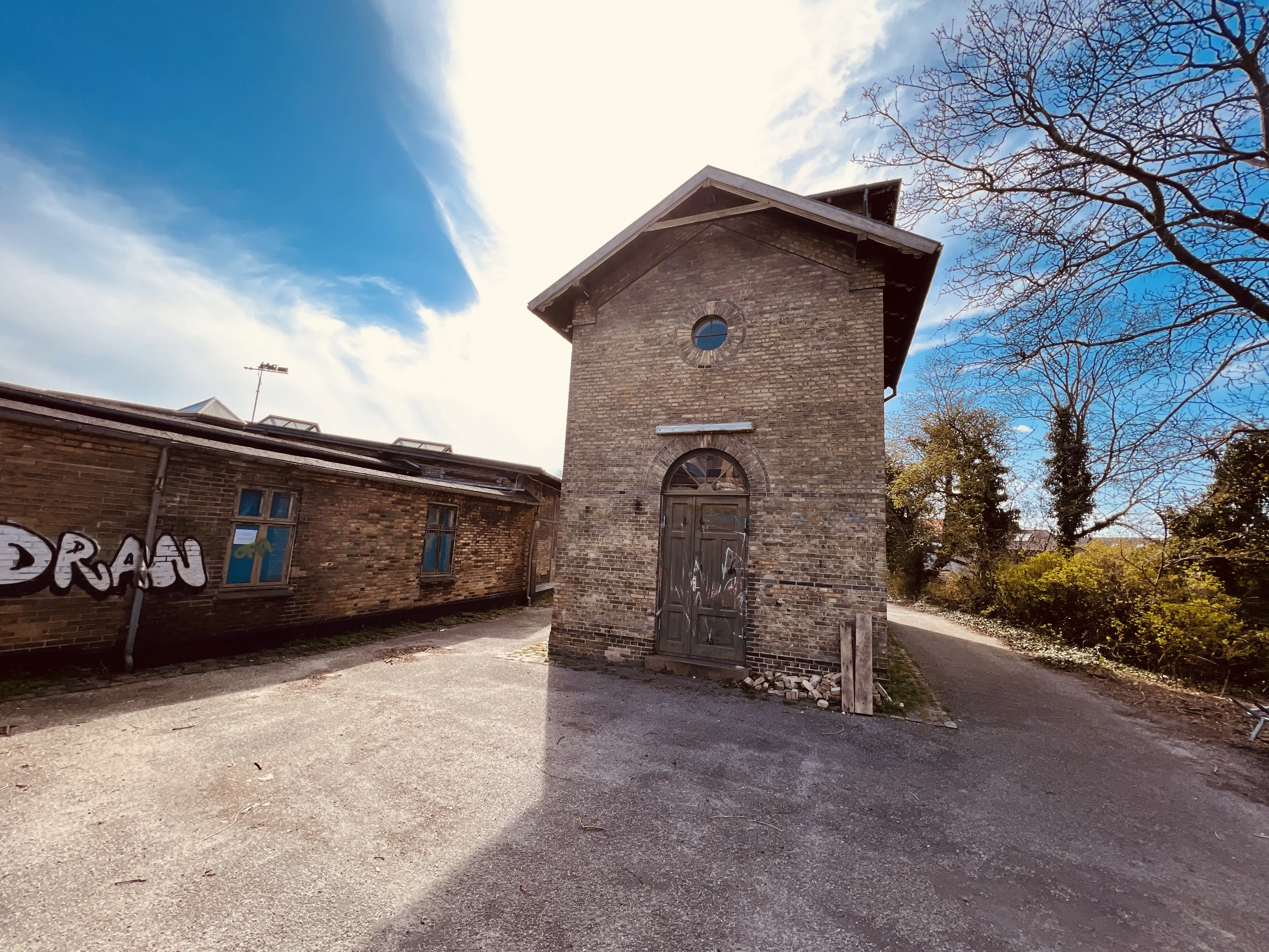 Billede af Roskilde Stations vandtårn.