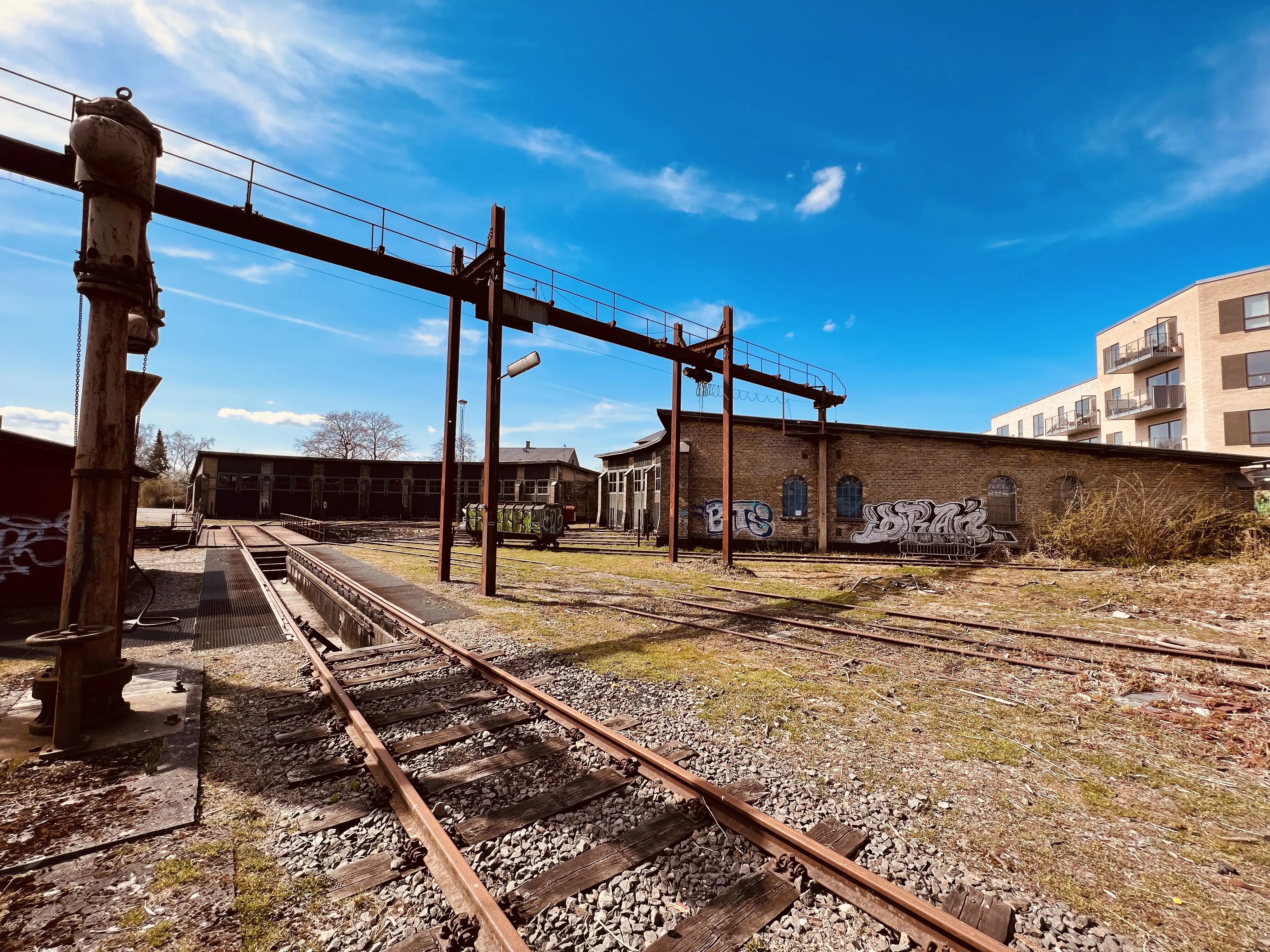 Billede af Roskilde Stations vandkran.