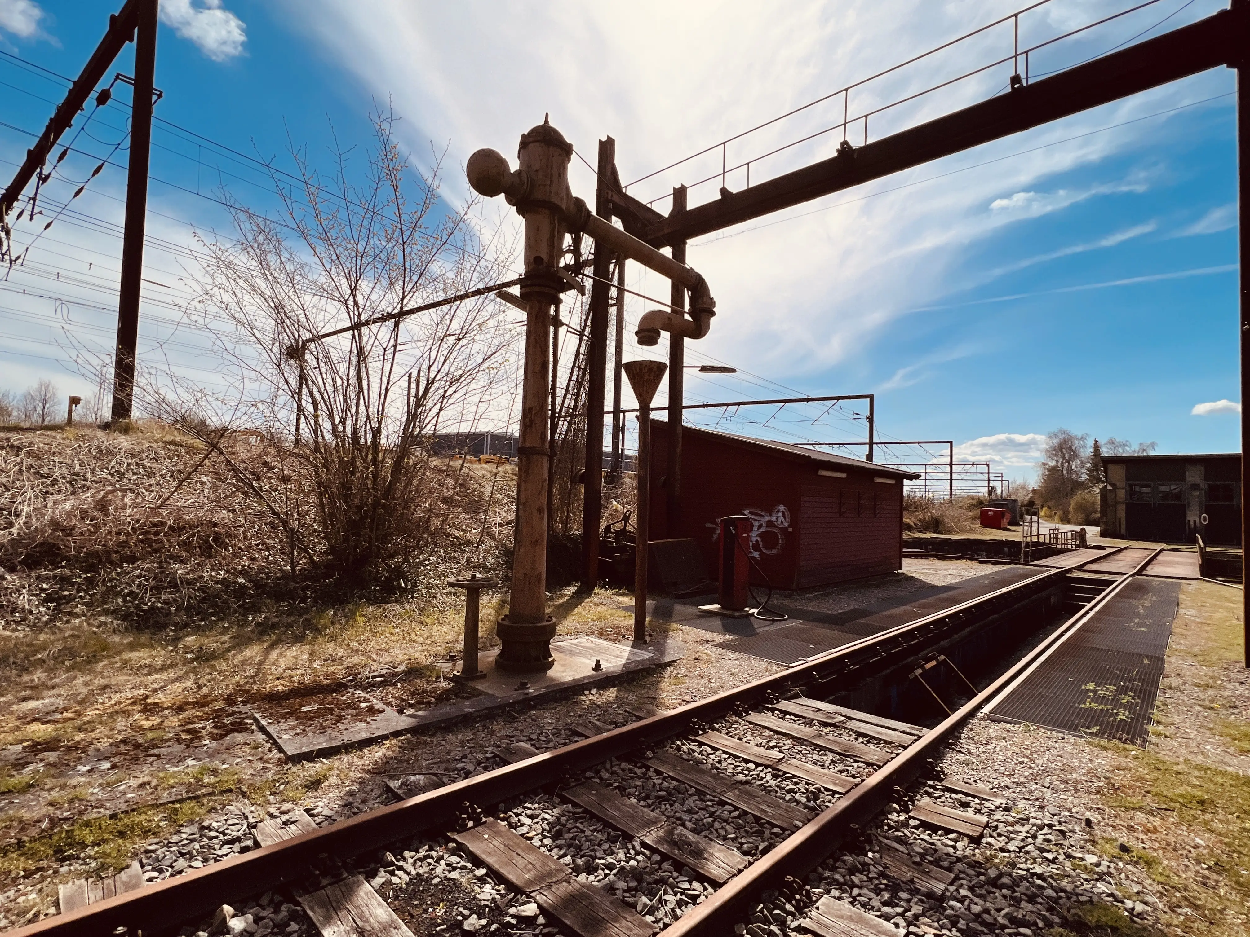 Billede af Roskilde Stations vandkran.