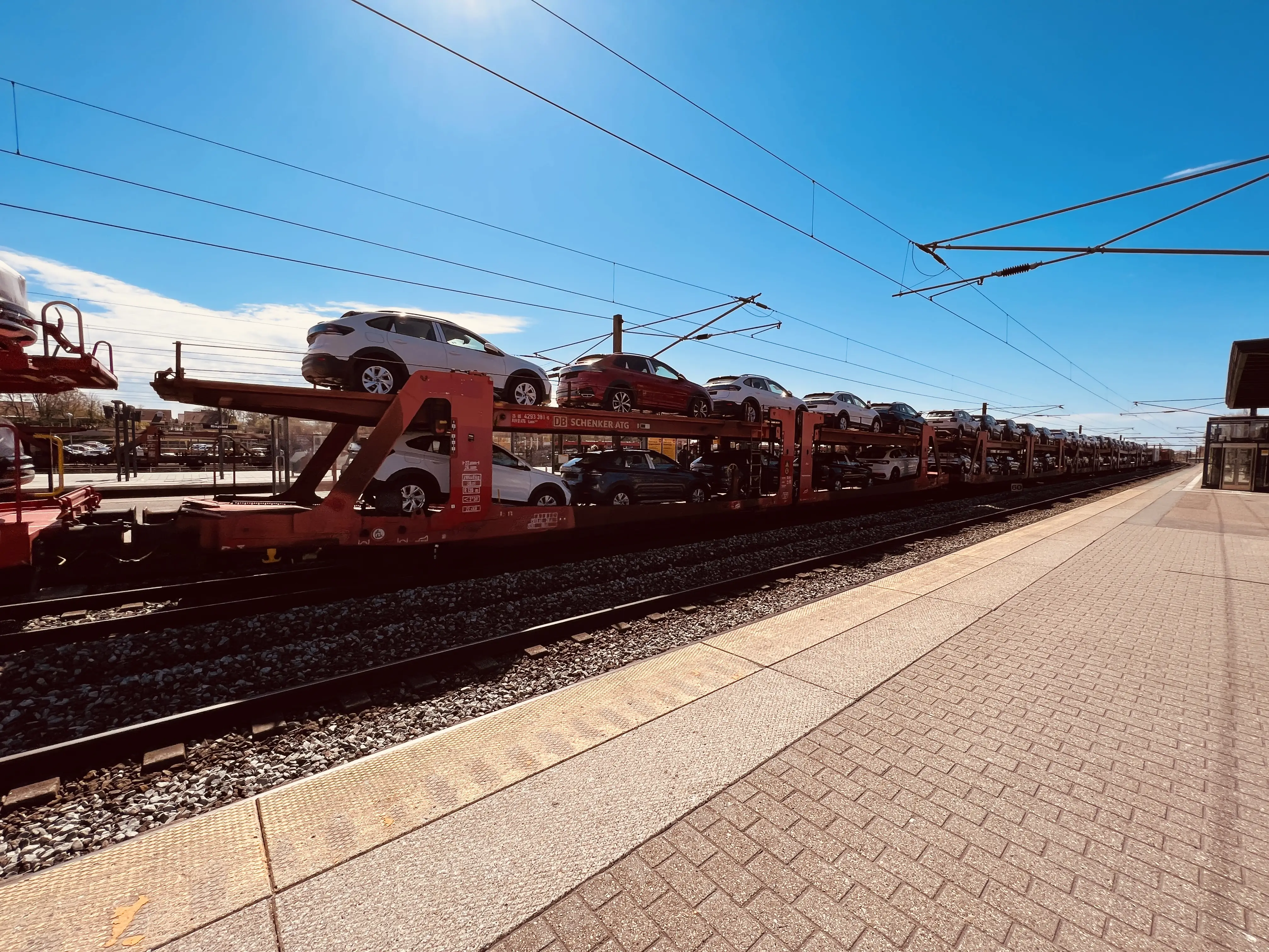 Billede af tog ud for Ringsted Station.