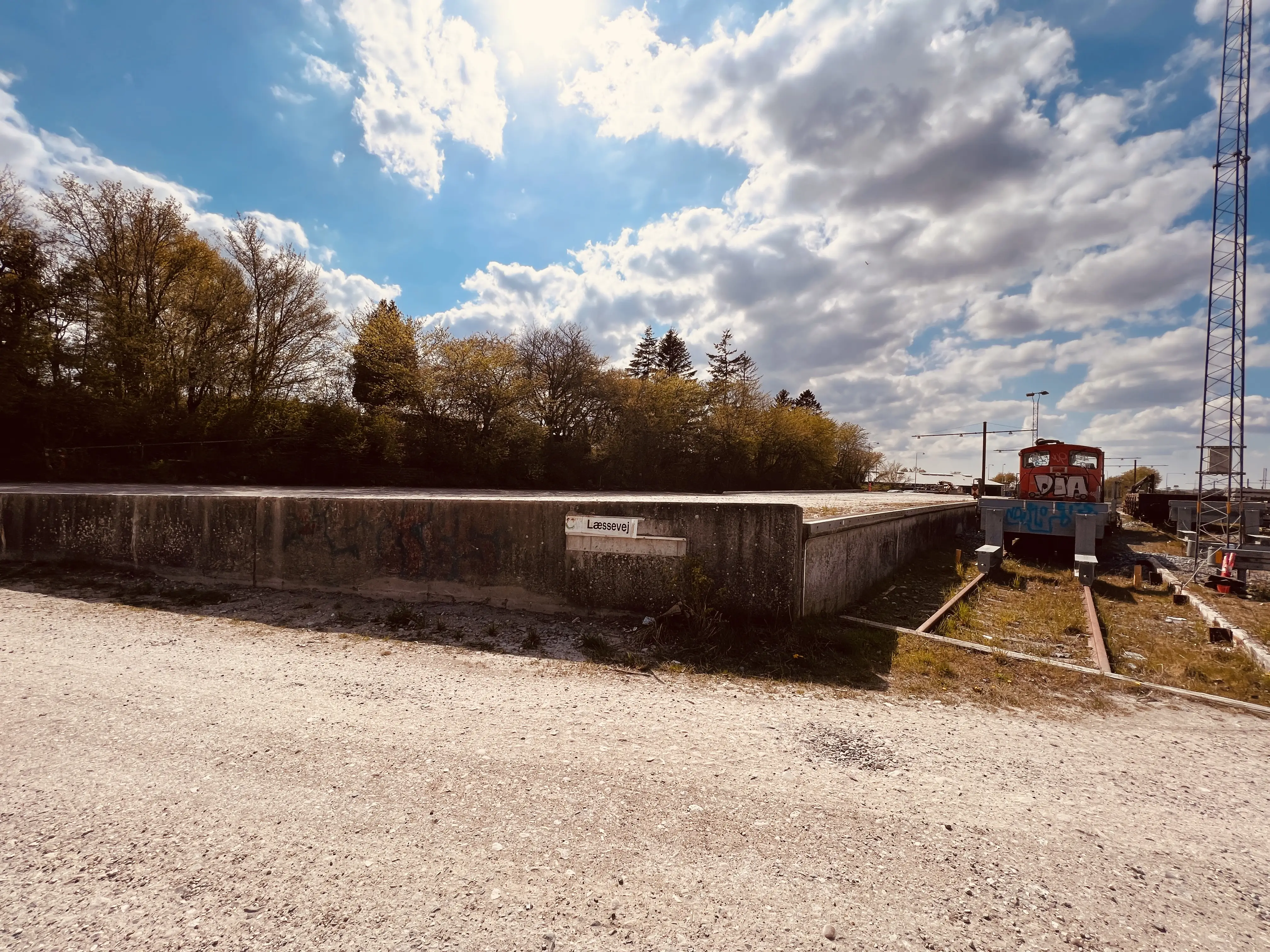 Billede af Ringsted Stations læsserampe.