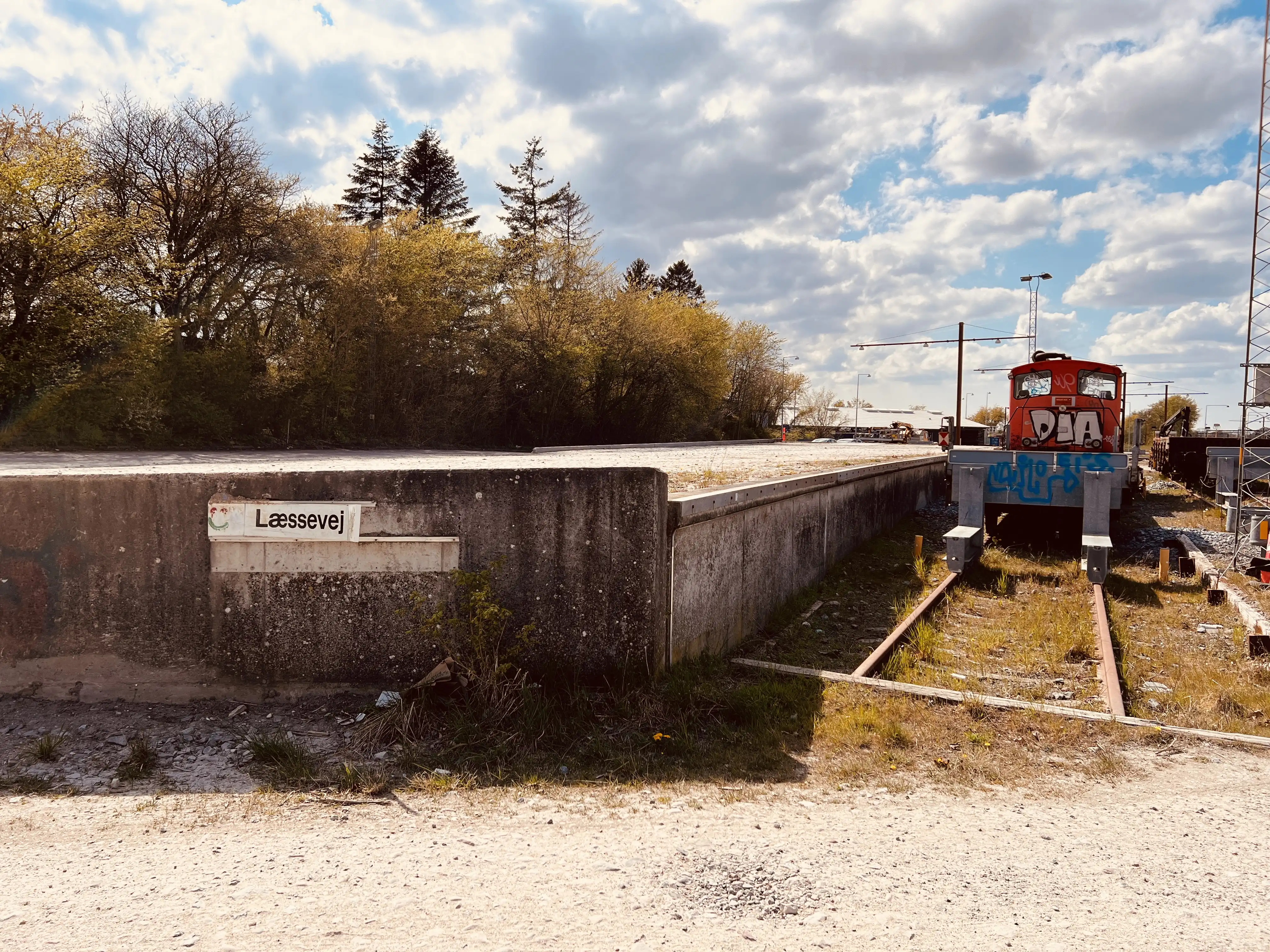Billede af Ringsted Stations læsserampe.