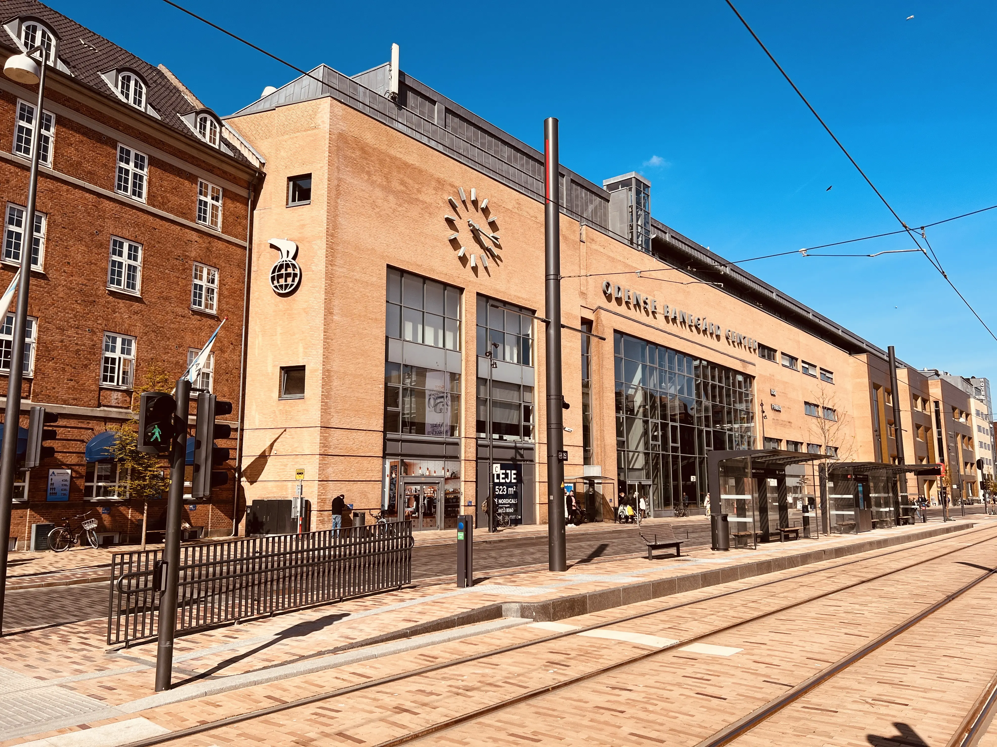 Billede af Odense Banegård Letbanestation.