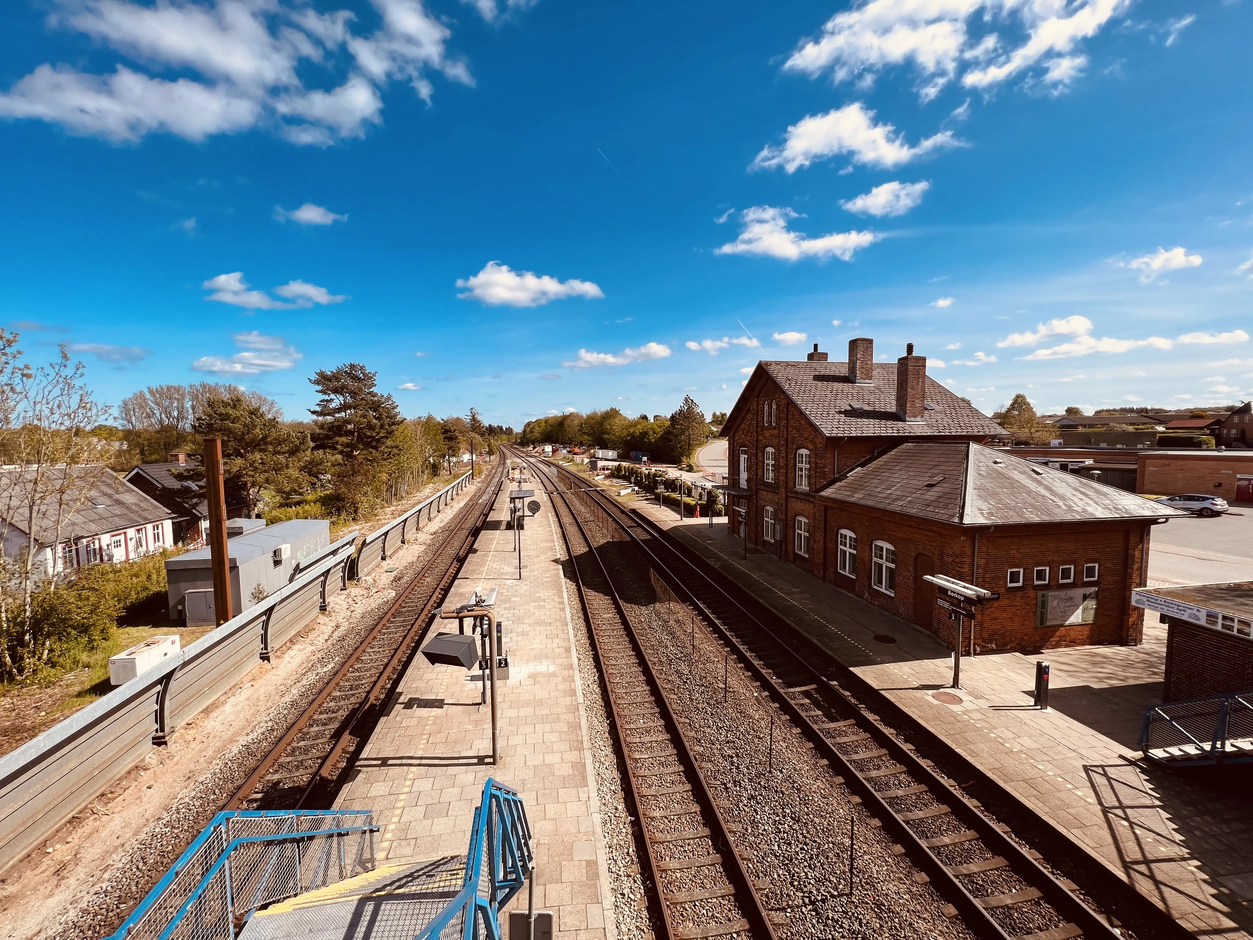 Billede af Børkop Stations ind og udkørsel. Billede af Børkop Stations ind og udkørsel.