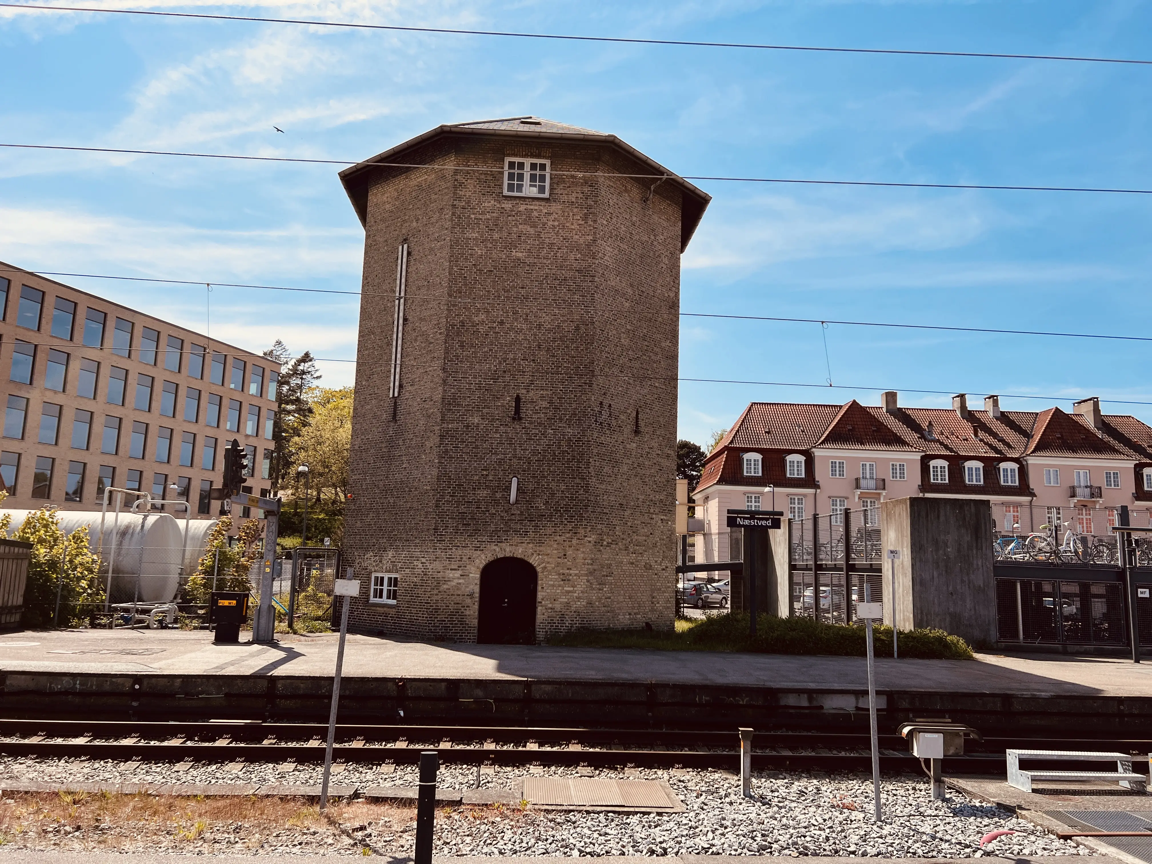 Billede af Næstved Stations vandtårn.