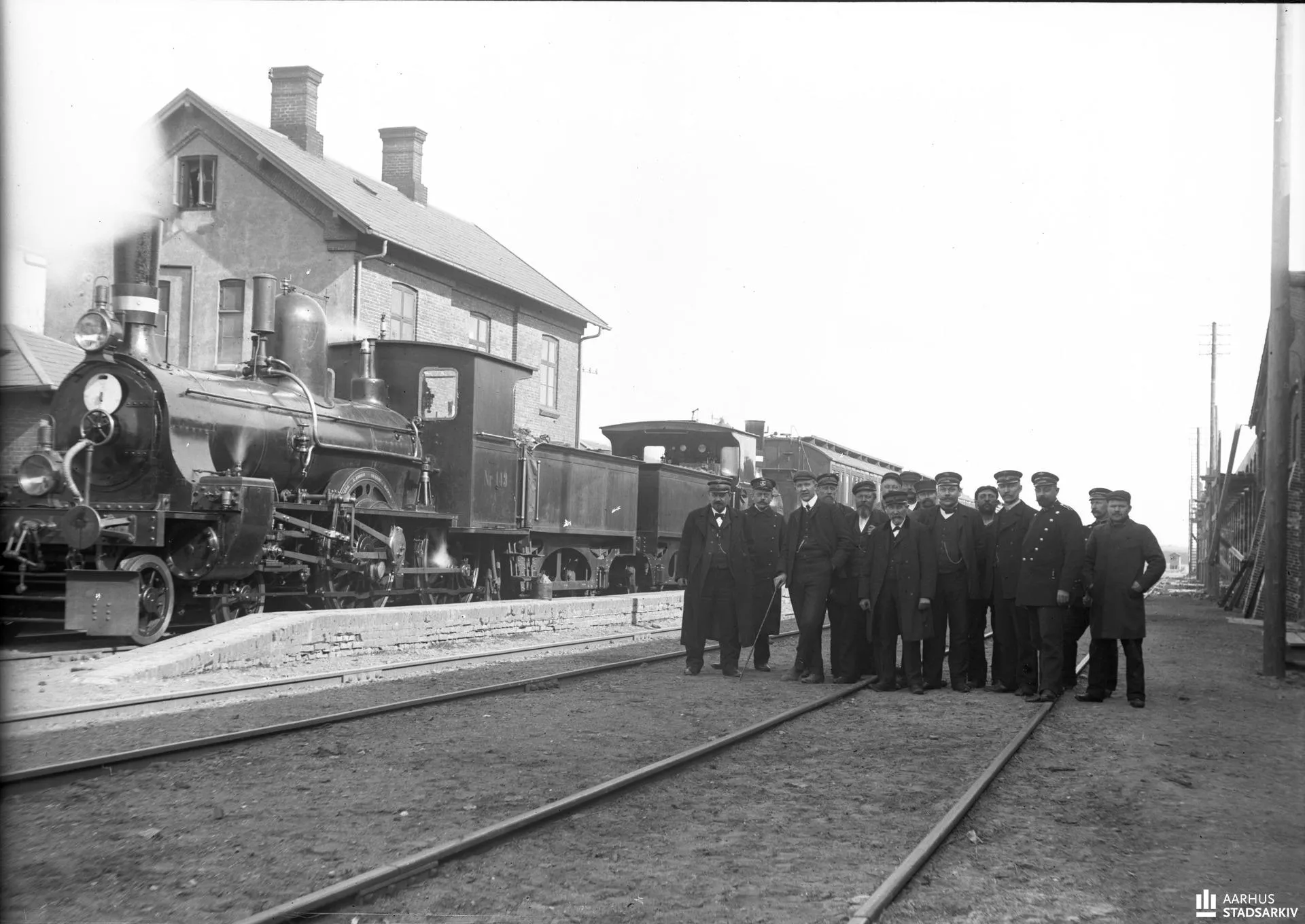 Billede af Mundelstrup Station.