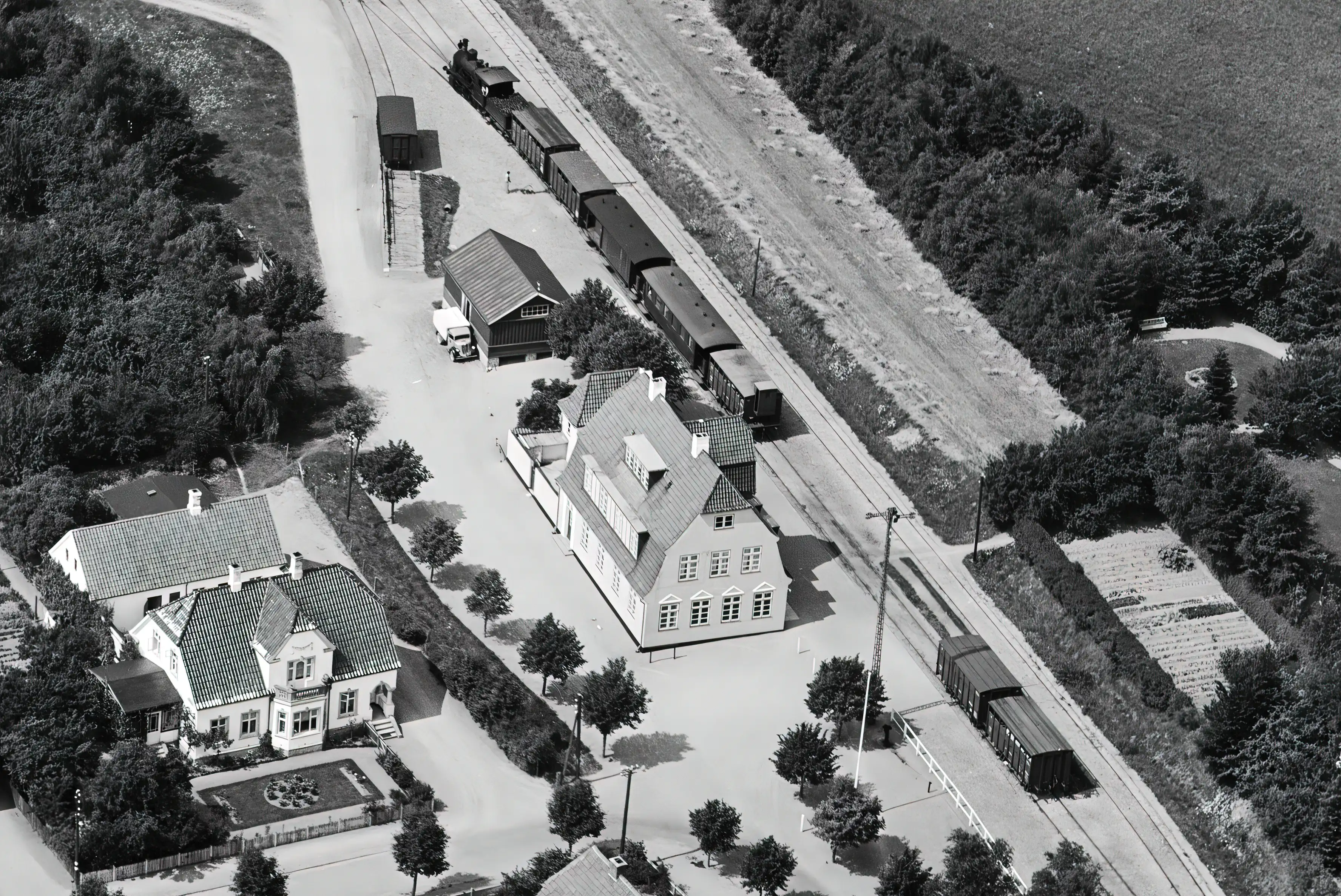 Billede af Horslunde Station.