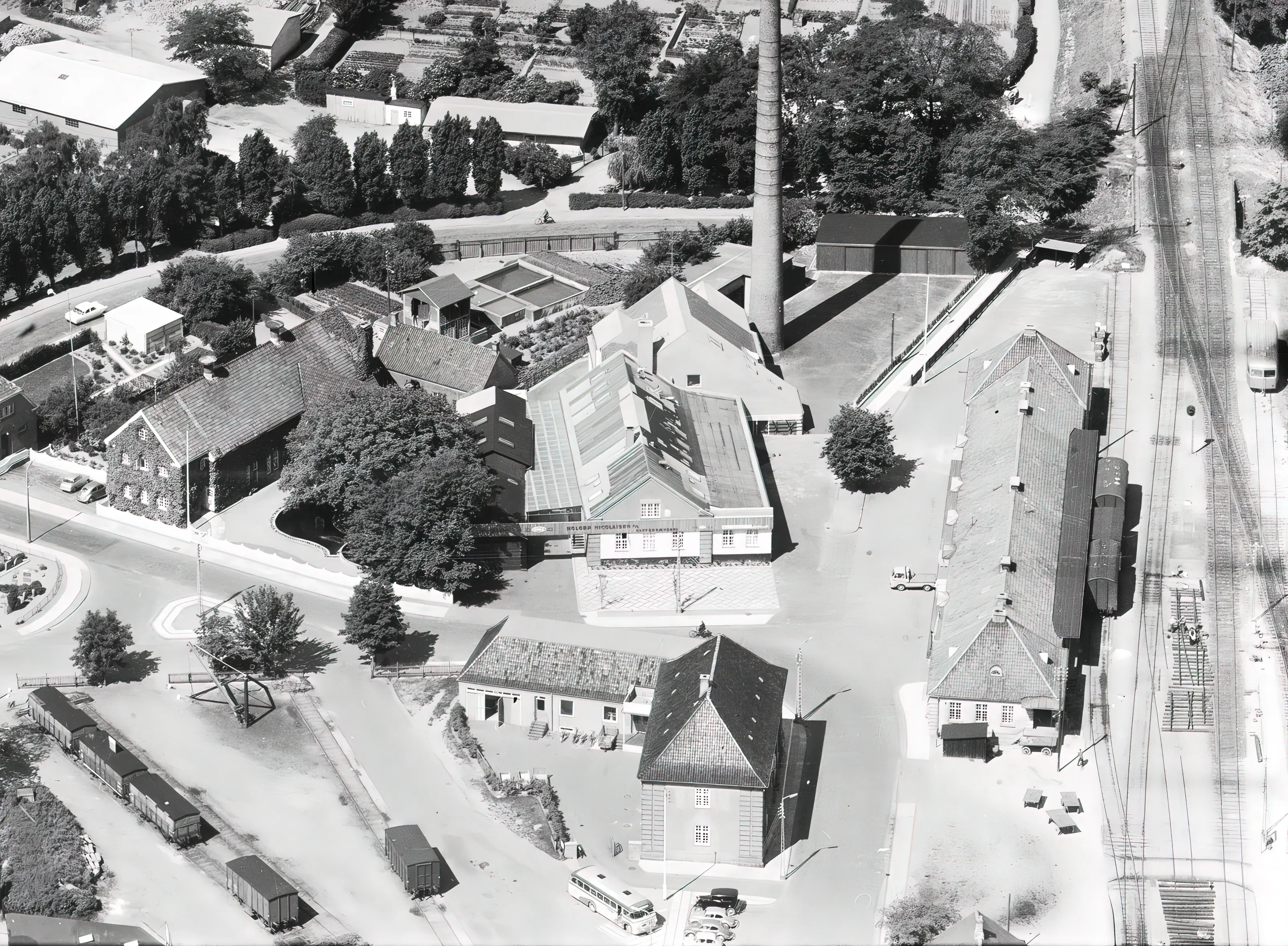 Billede af Maribo Stations varehus.