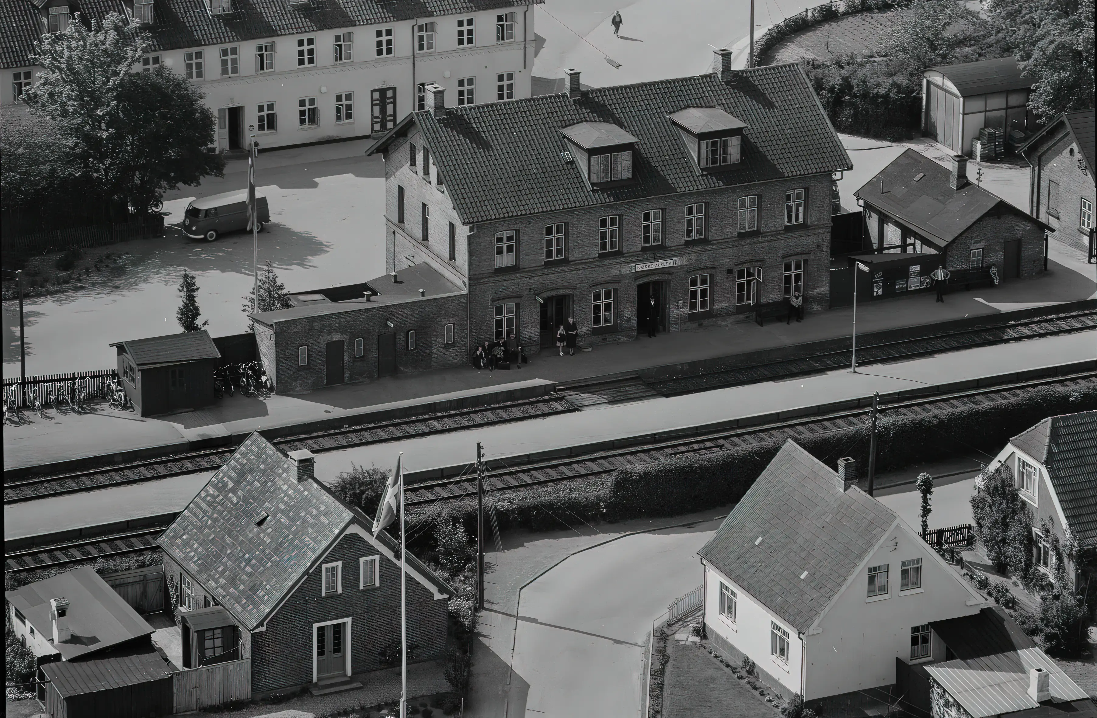 Billede af Nørre Alslev Station.