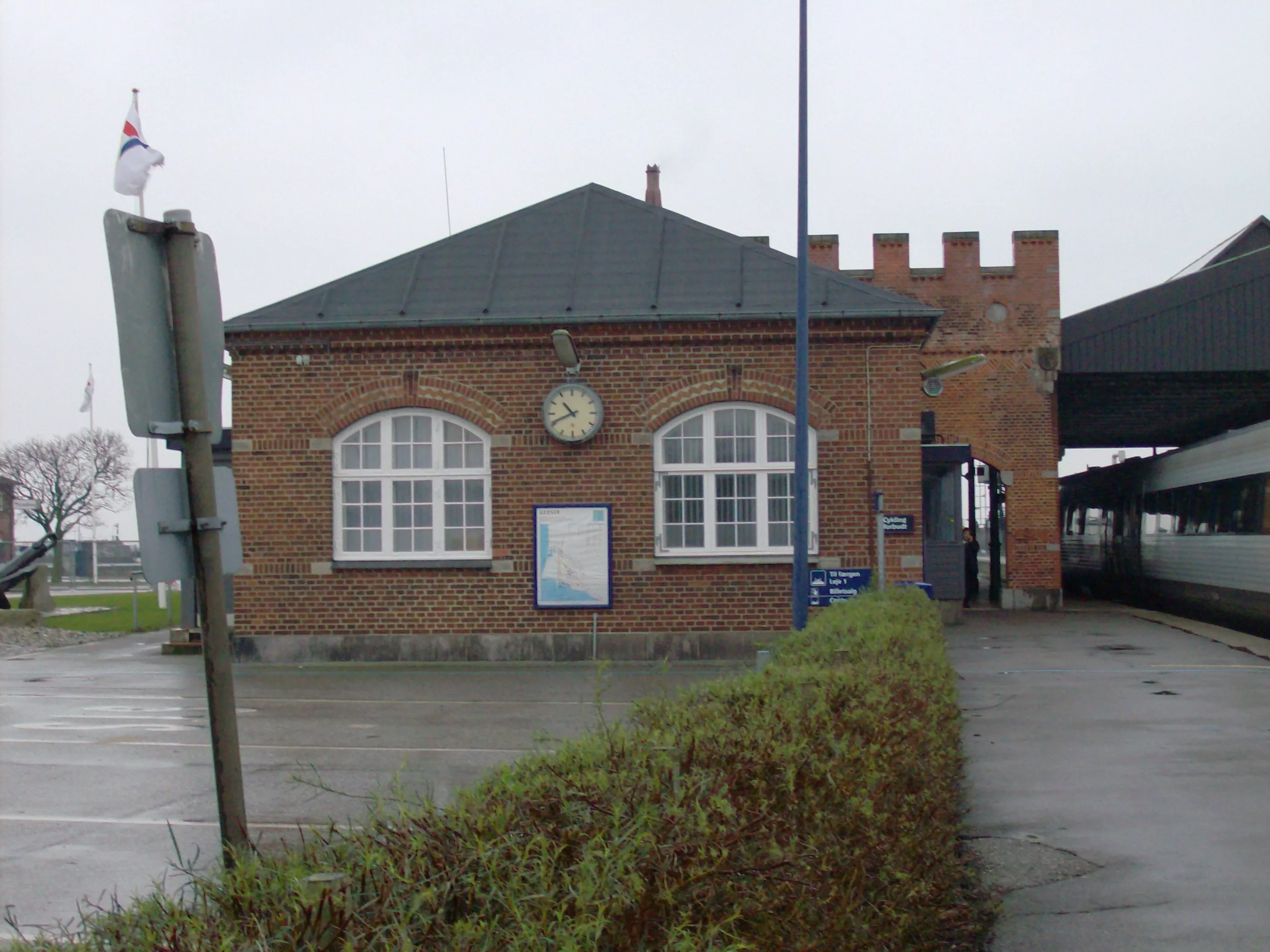 Billede af Gedser Station.