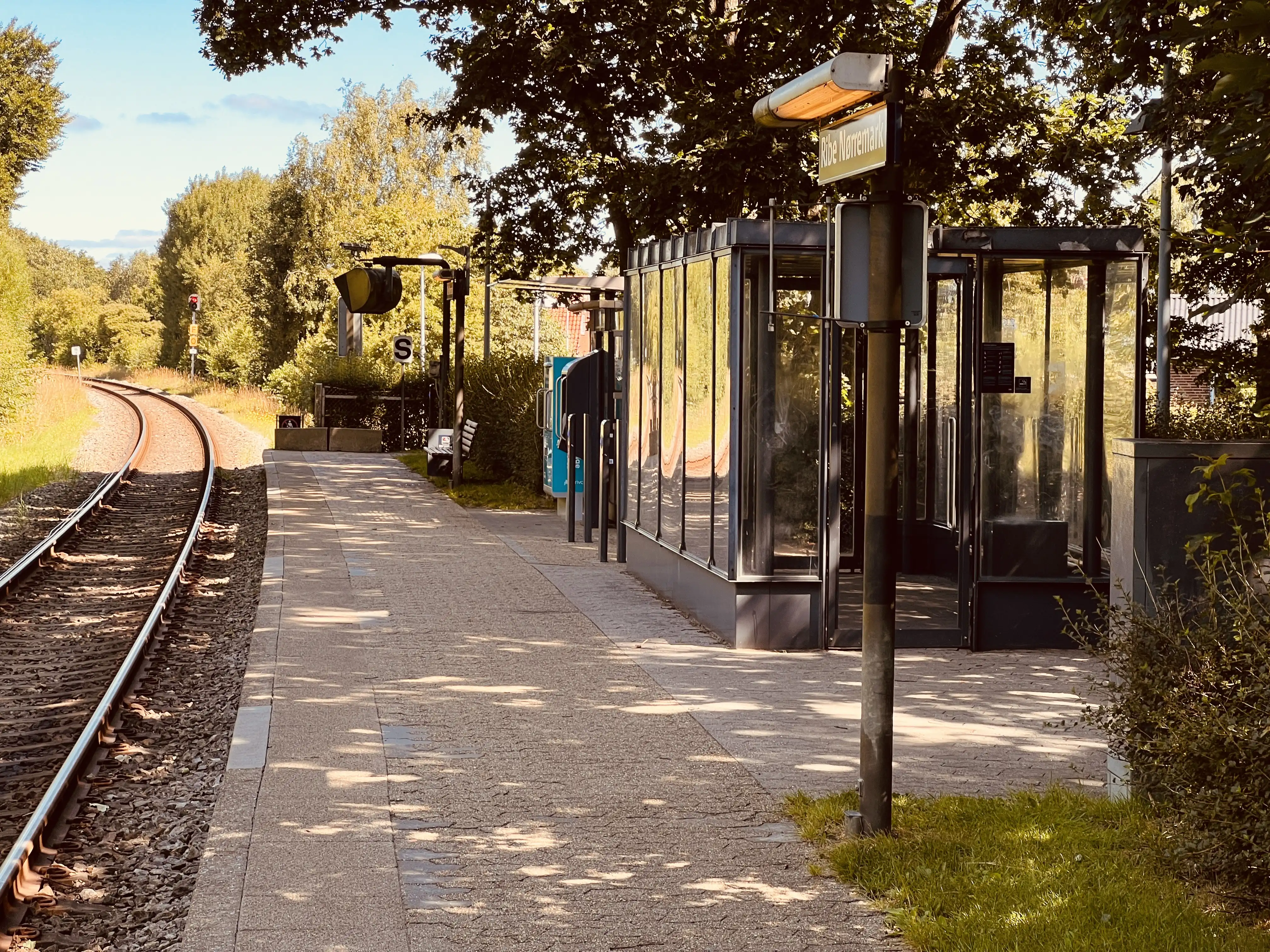 Billede af Ribe Nørremark Trinbræt. Billede af Ribe Nørremark Trinbræt.