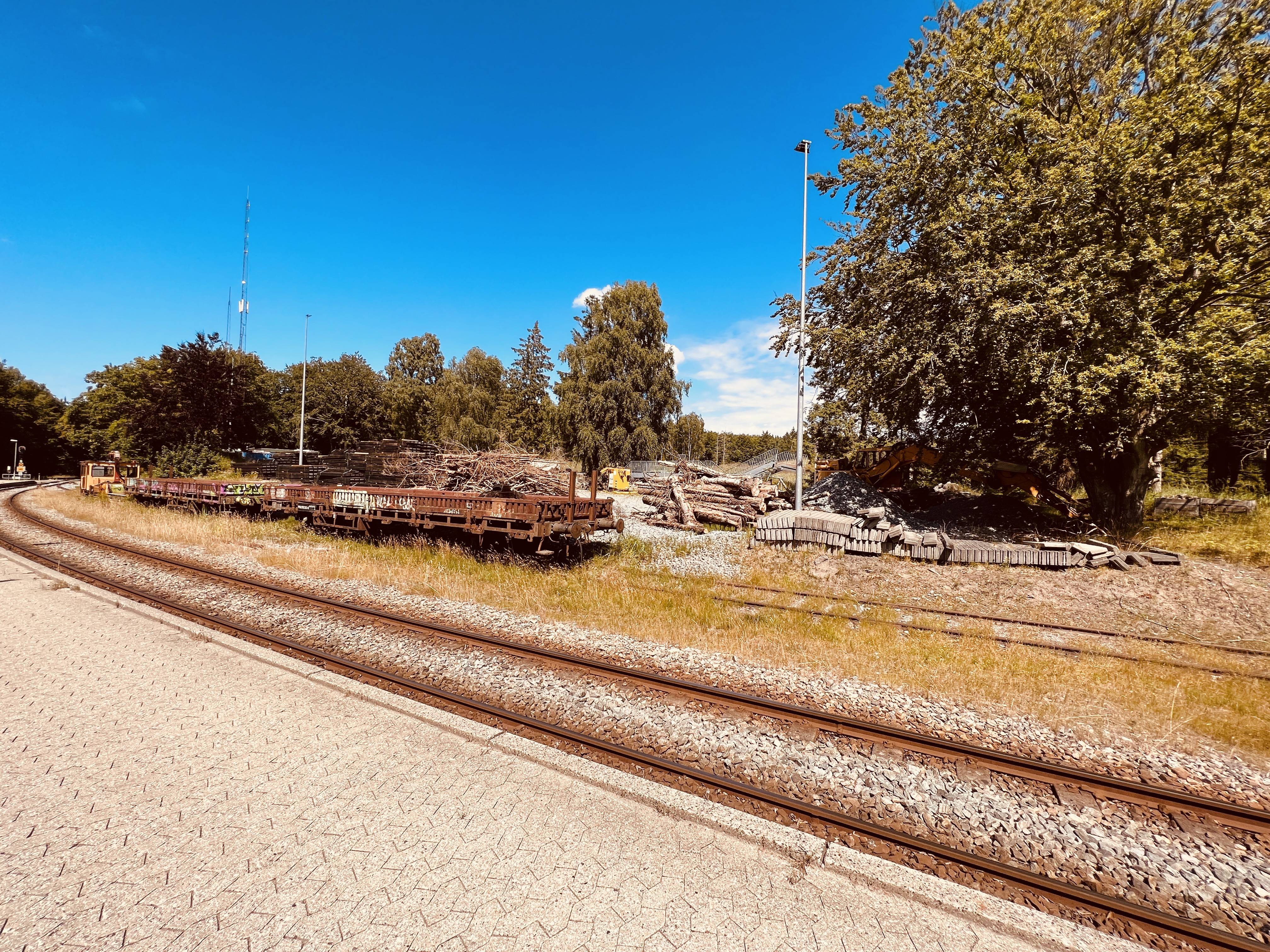 Billede af Lokaltogs materielplads ved Kagerup Station.