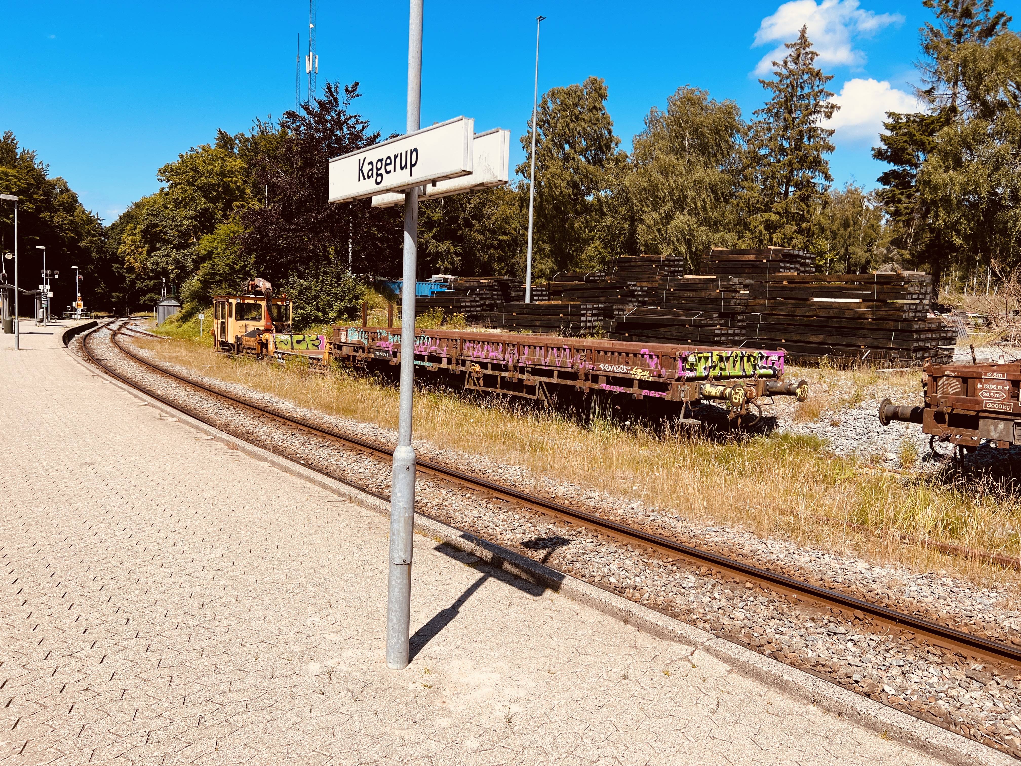 Billede af Lokaltogs materielplads ved Kagerup Station.