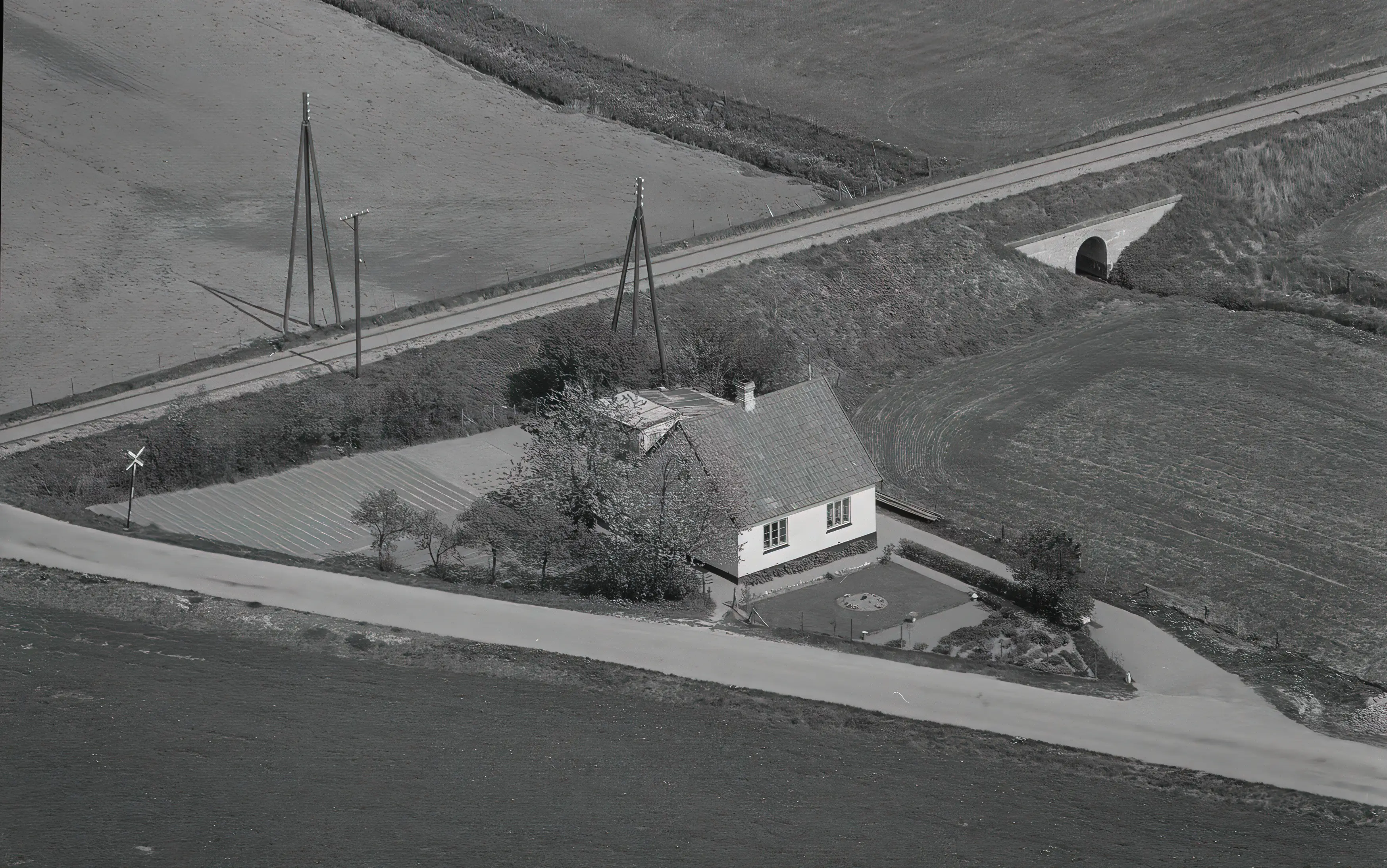 Billede af Prøvegaardsvej Trinbræt placering - her efter nedlæggelsen. Billede af Prøvegaardsvej Trinbræt placering - her efter nedlæggelsen.