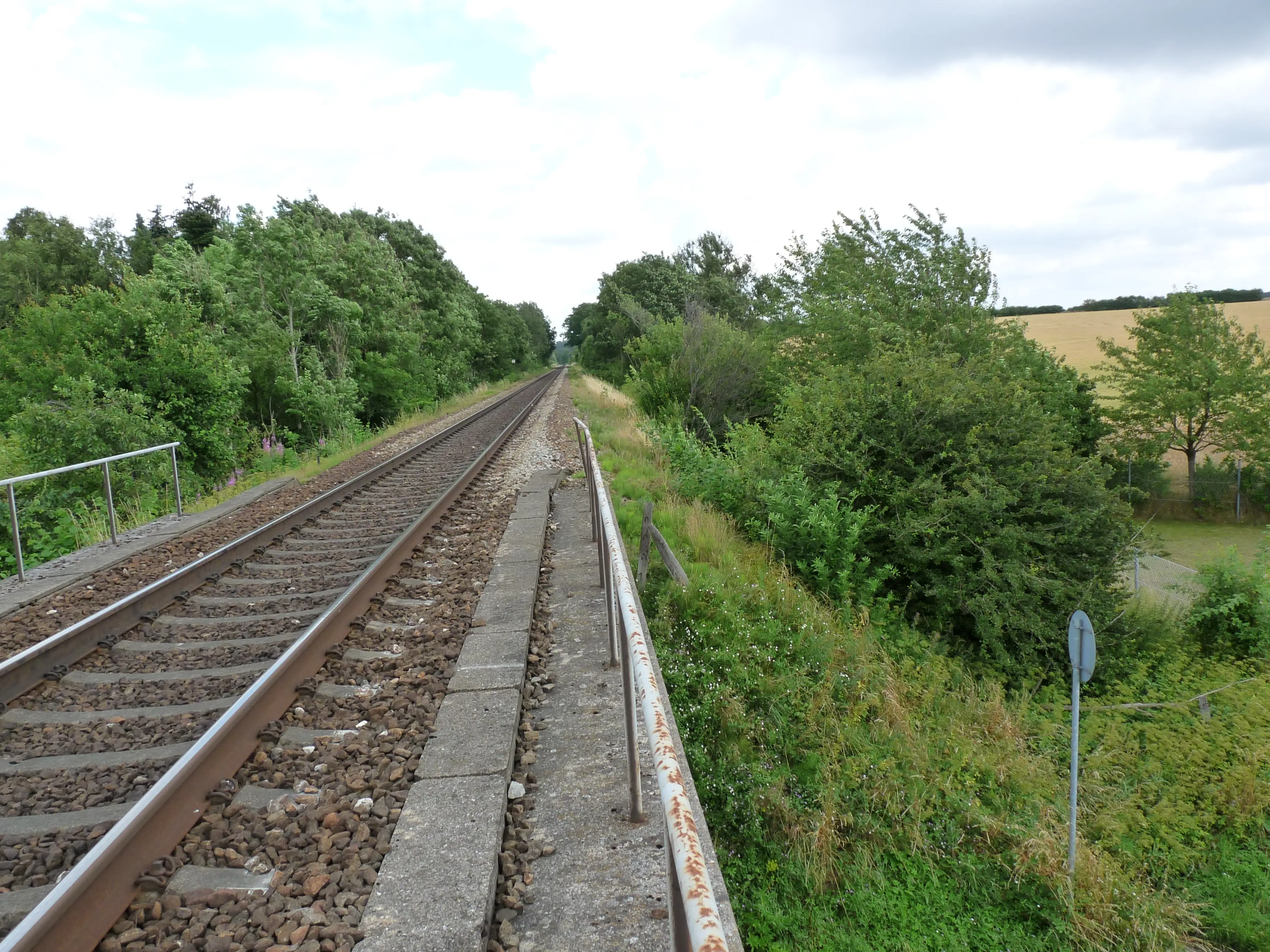 Billede af Kisserup Trinbræt - Trinbræt er nedrevet, men Kisserup Trinbræt har ligget her. Billede af Kisserup Trinbræt - Trinbræt er nedrevet, men Kisserup Trinbræt har ligget her.