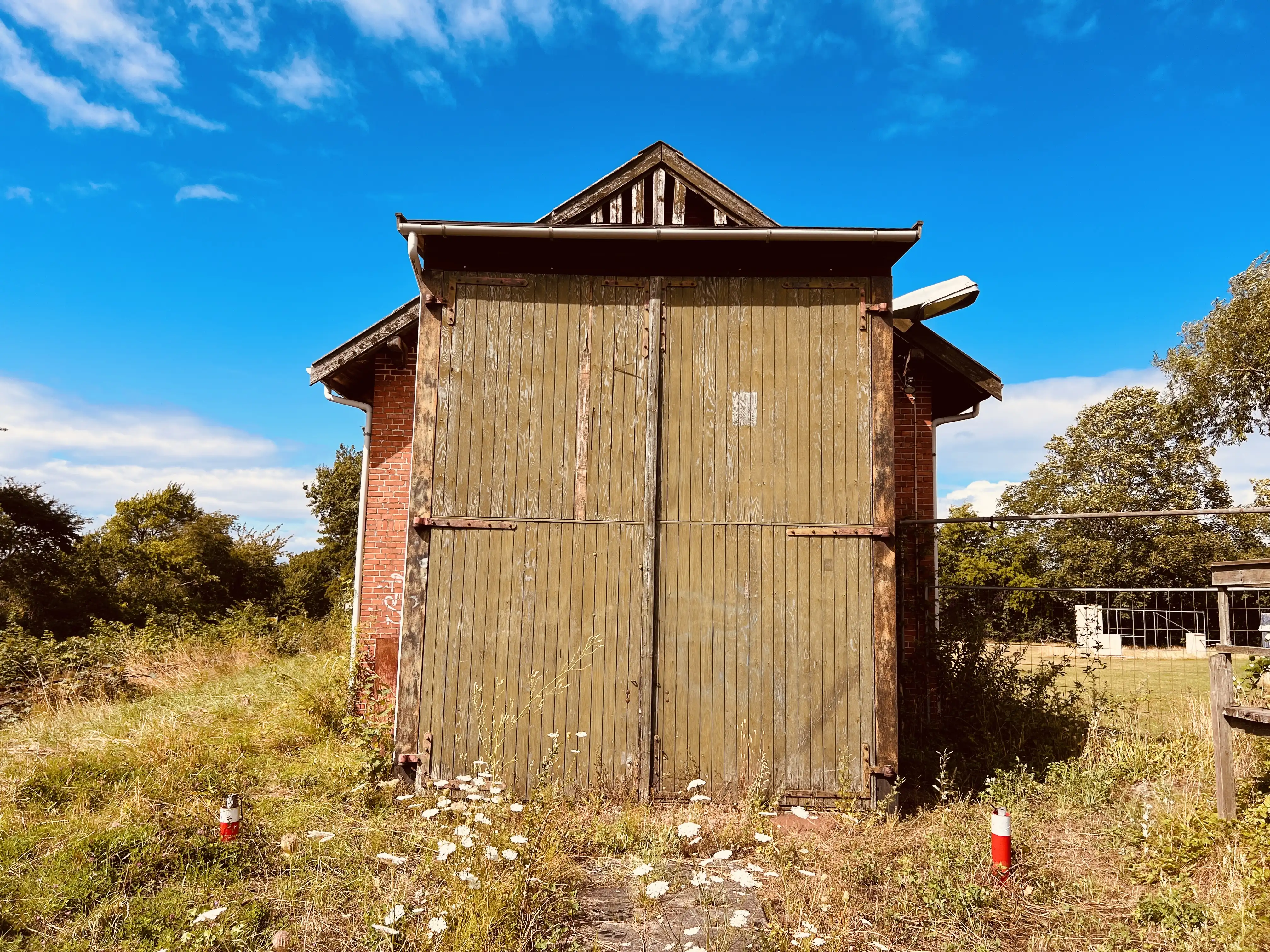 Billede af Høng Stations remise.