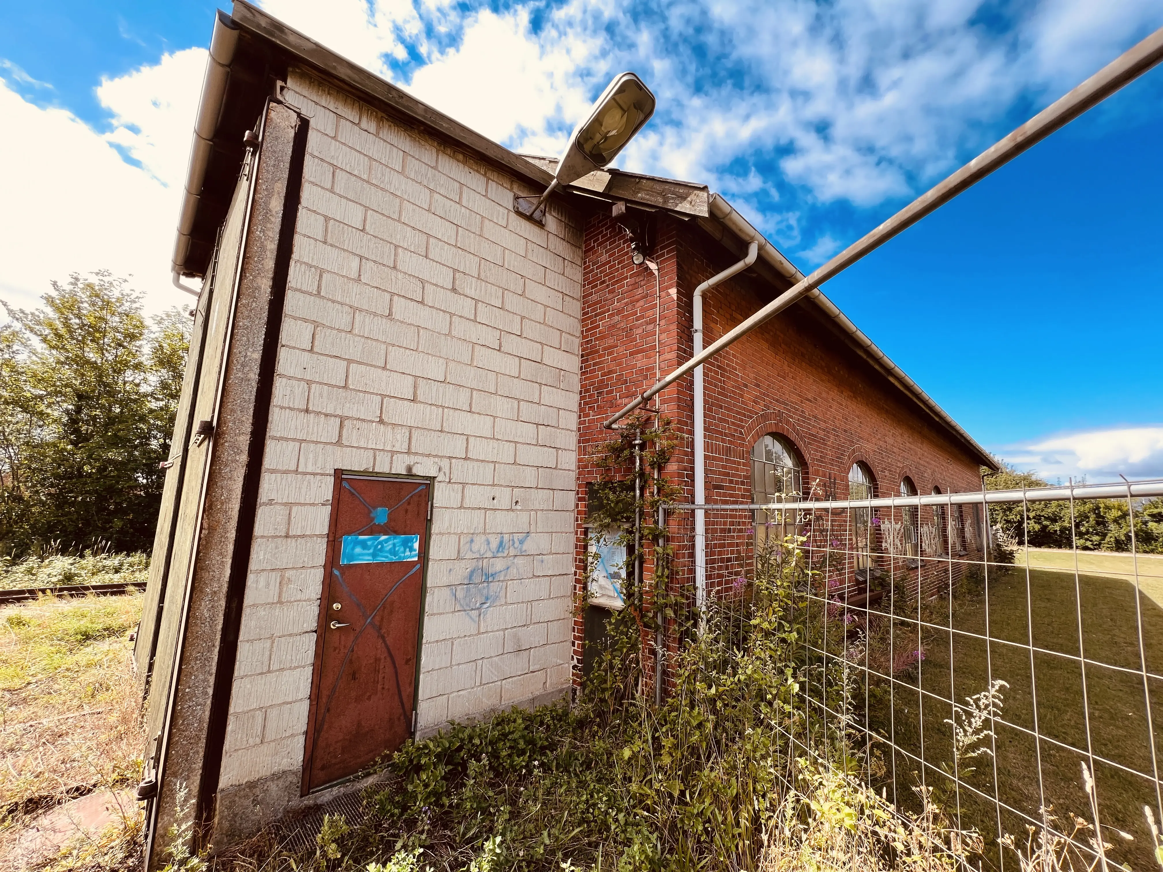 Billede af Høng Stations remise.