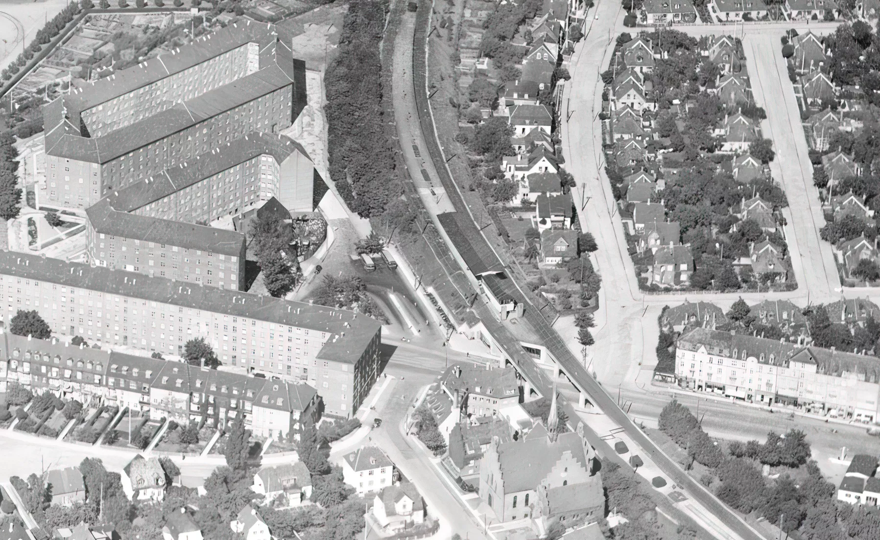 Billede af Langgade S-togstrinbræt. Billede af Langgade S-togstrinbræt.