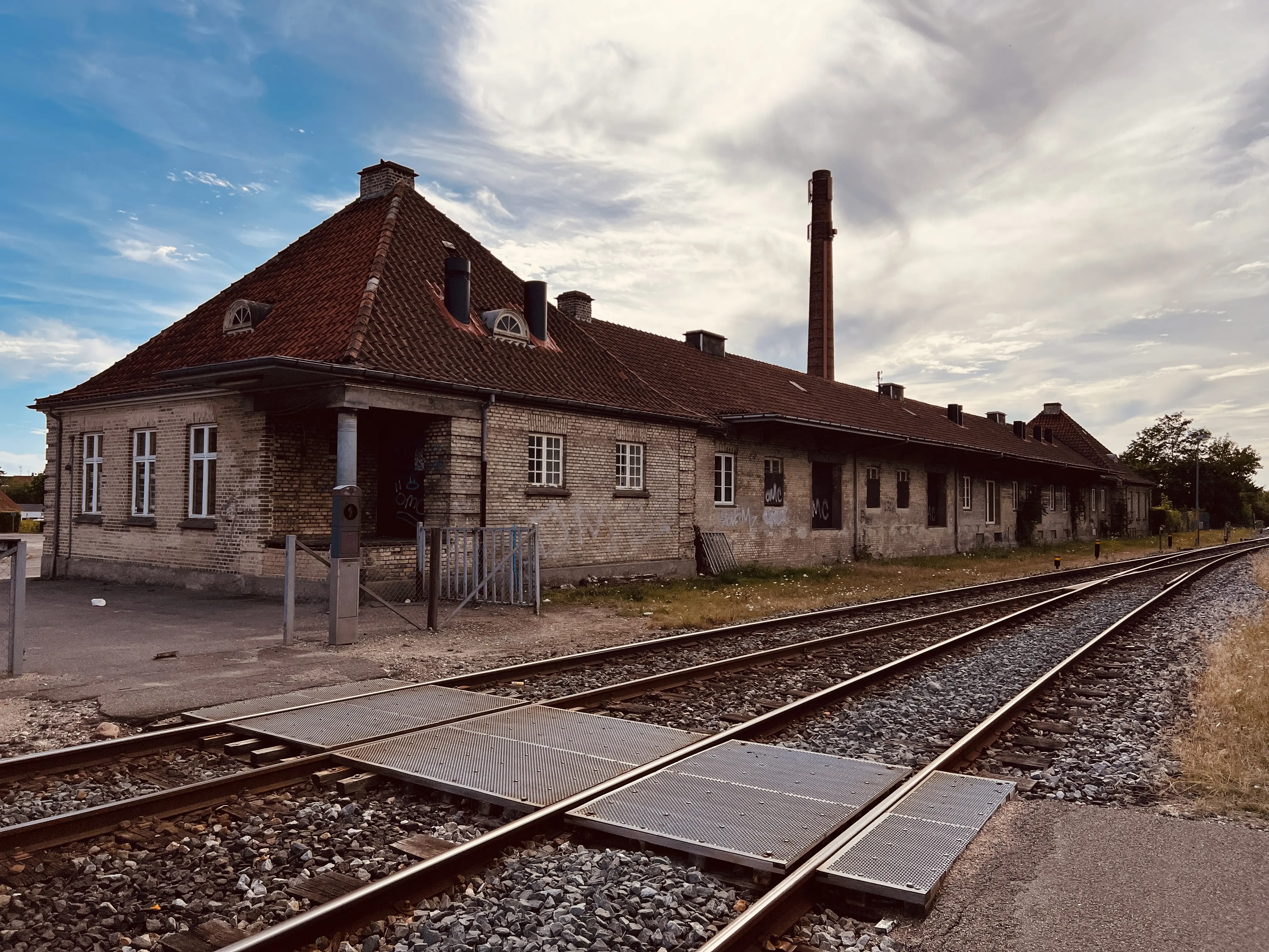 Billede af Maribo Stations varehus.