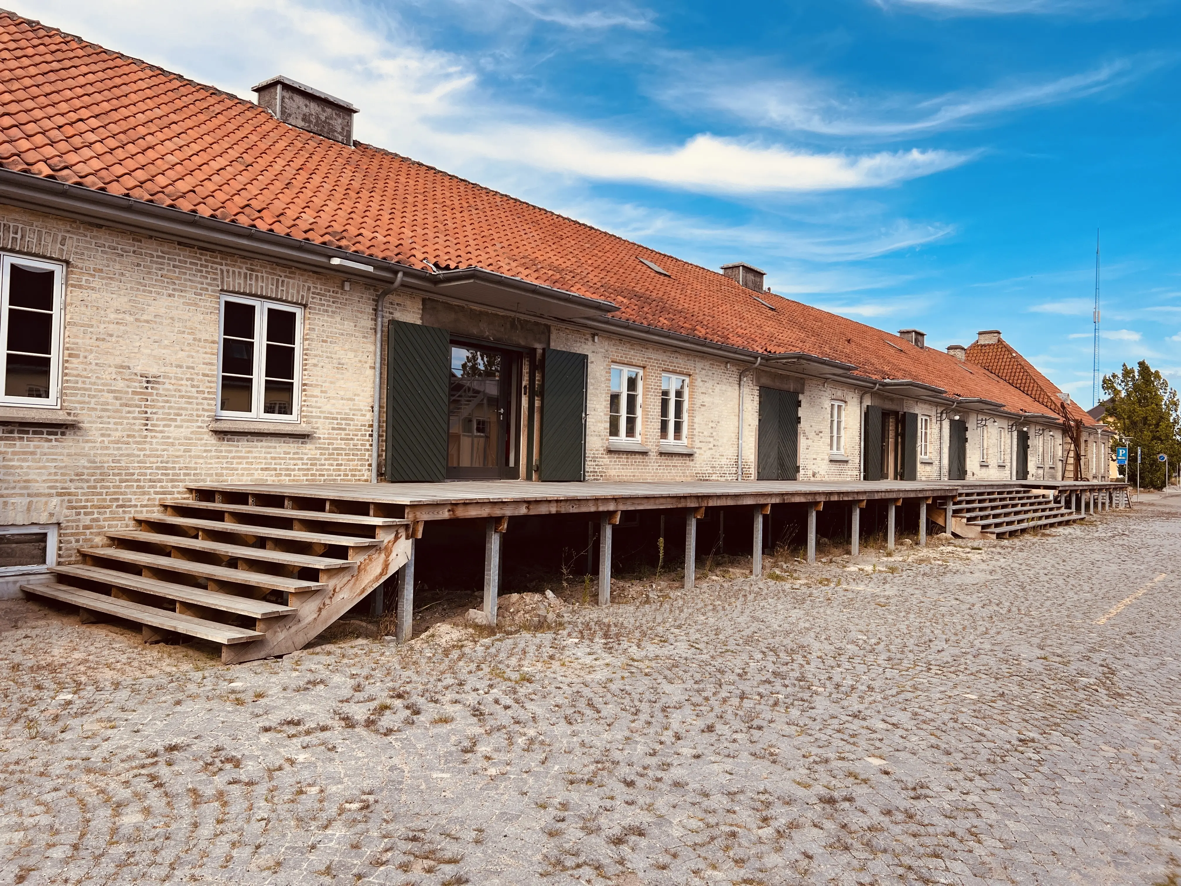 Billede af Maribo Stations varehus.